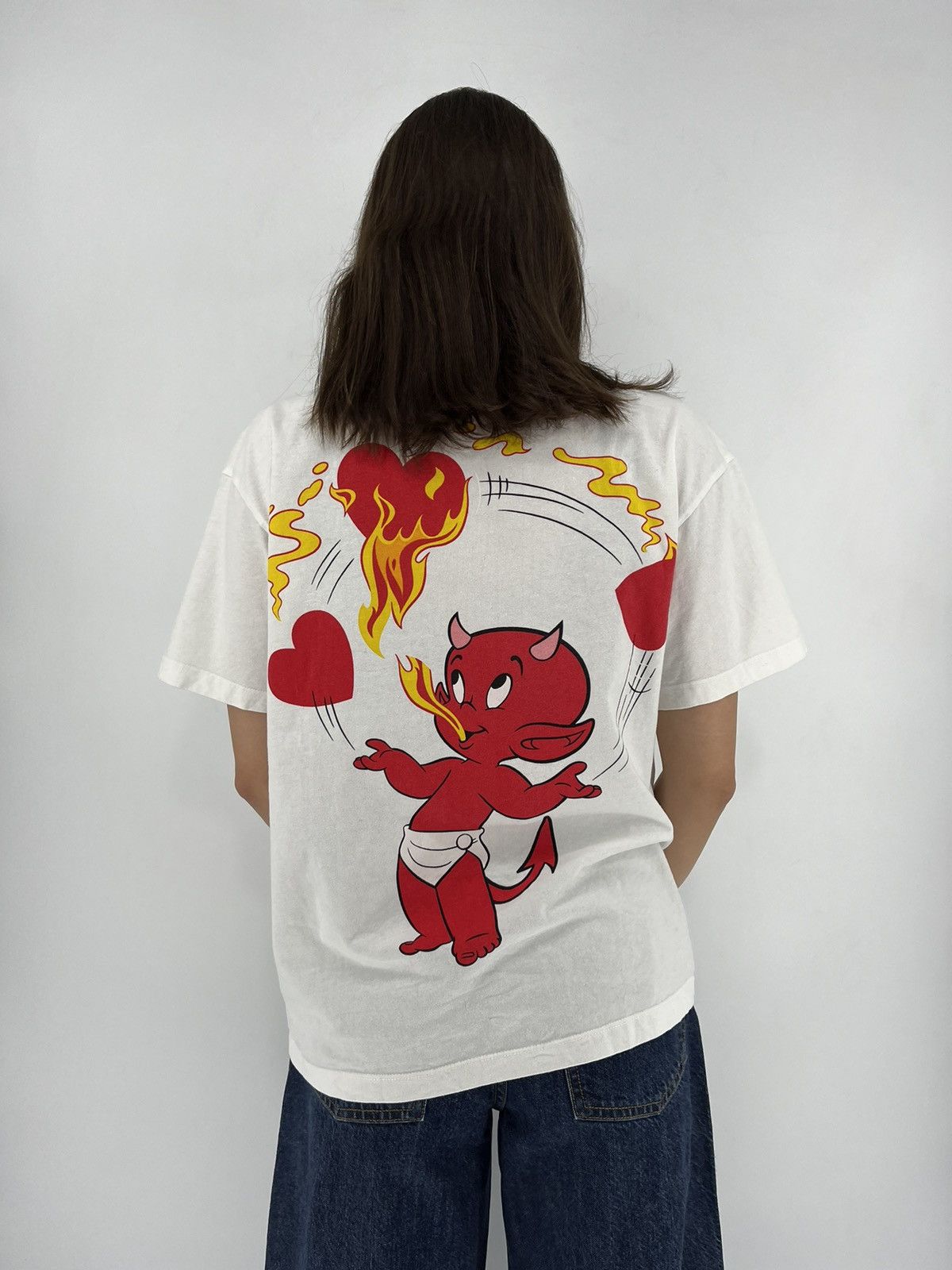 Other Vintage Hot Stuff "I'm Hot for You" Red Devil Harvey Comics Size S / US 4 / IT 40 - 6 Thumbnail
