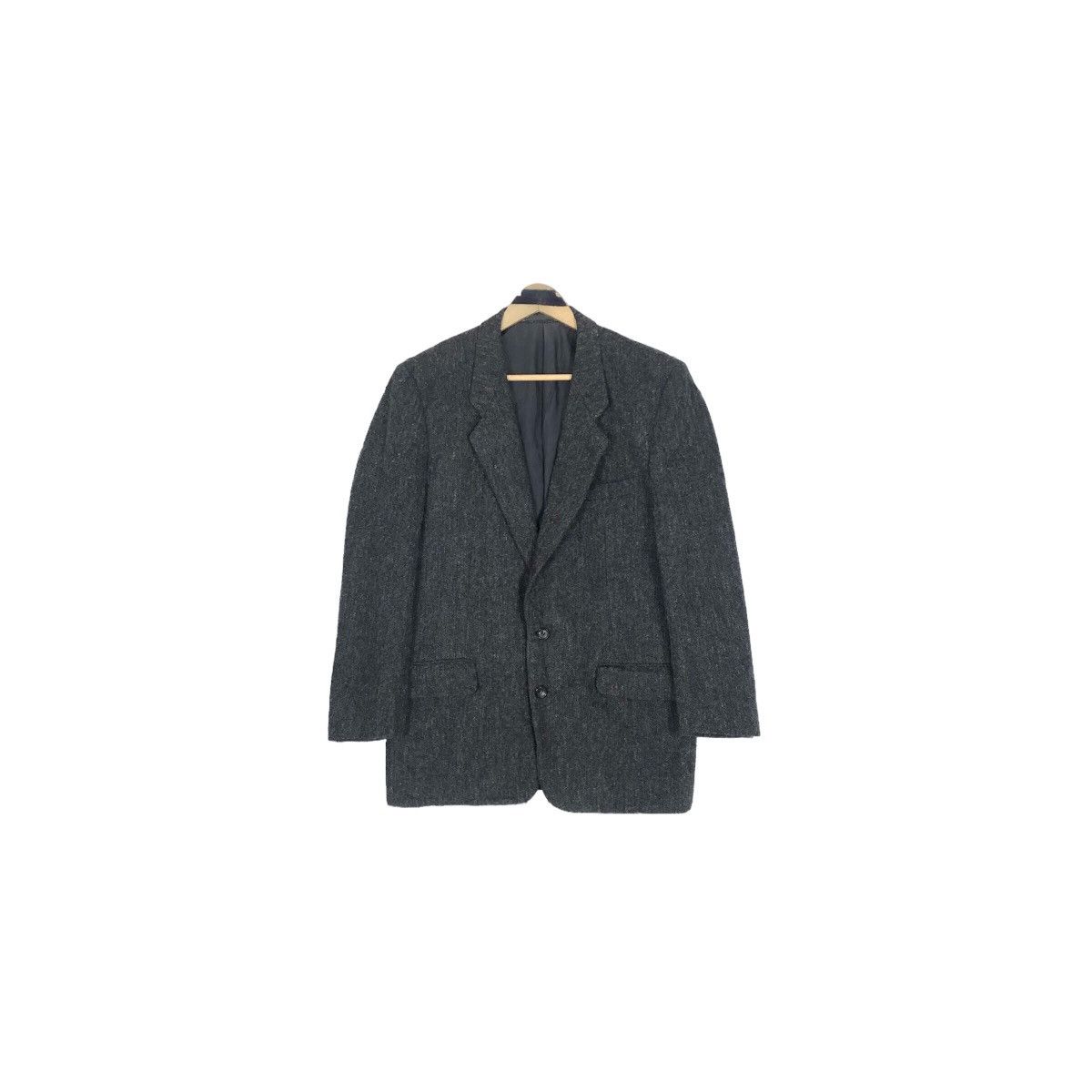 Comme des Garcons Vintage 90s Comme Des Garcons Homme Tweed Coat Light Jacket Size US M / EU 48-50 / 2 - 2 Thumbnail