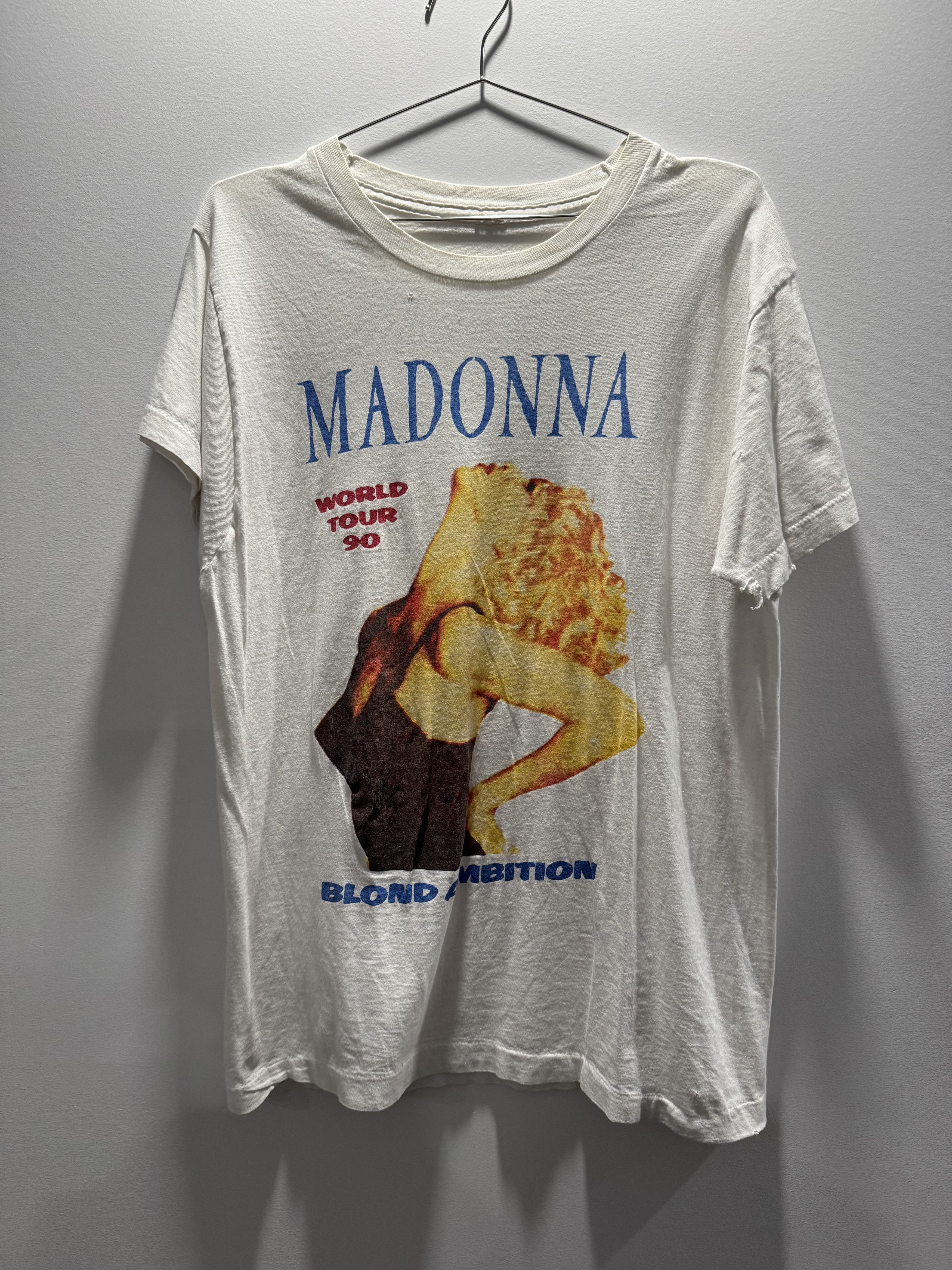 Vintage Vinatge 1990 Madonna Blond Ambition Tee Size US L / EU 52-54 / 3 - 1 Thumbnail