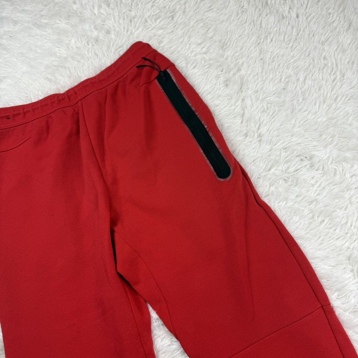 Nike ❤️Nike Red Tech Fleece Pants S/30 Streetwear Drill Y2K Size US 30 / EU 46 - 13 Thumbnail