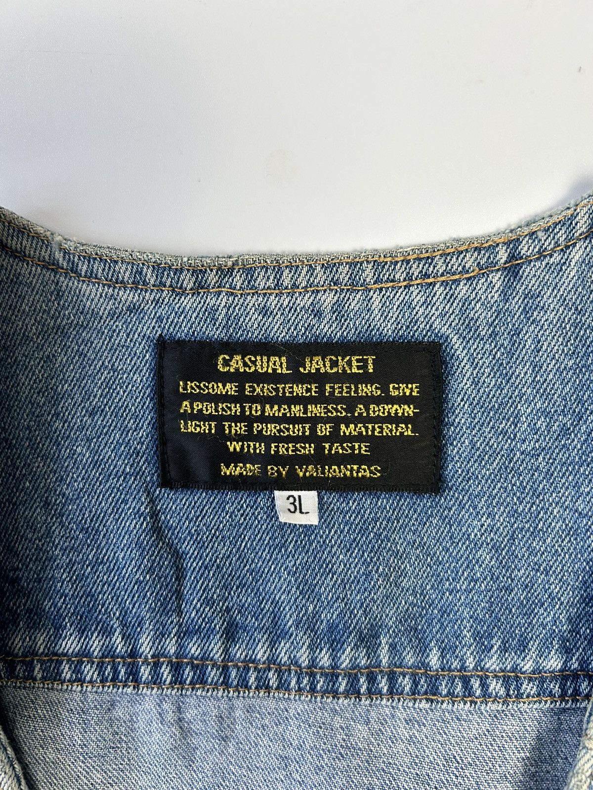 Vintage RUCK DAM DENIM VEST Size US XXL / EU 58 / 5 - 5 Thumbnail