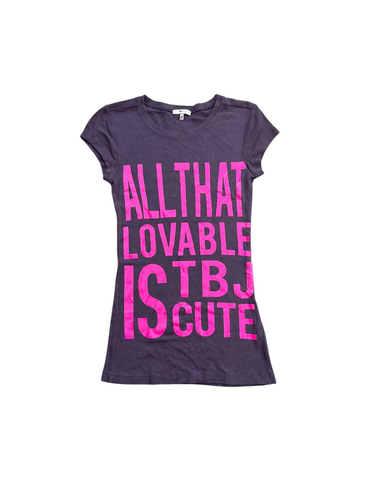 Japanese Brand Ladies Girls Strapless TBJneerby Poem Top Tshirt Size S / US 4 / IT 40 - 1 Thumbnail