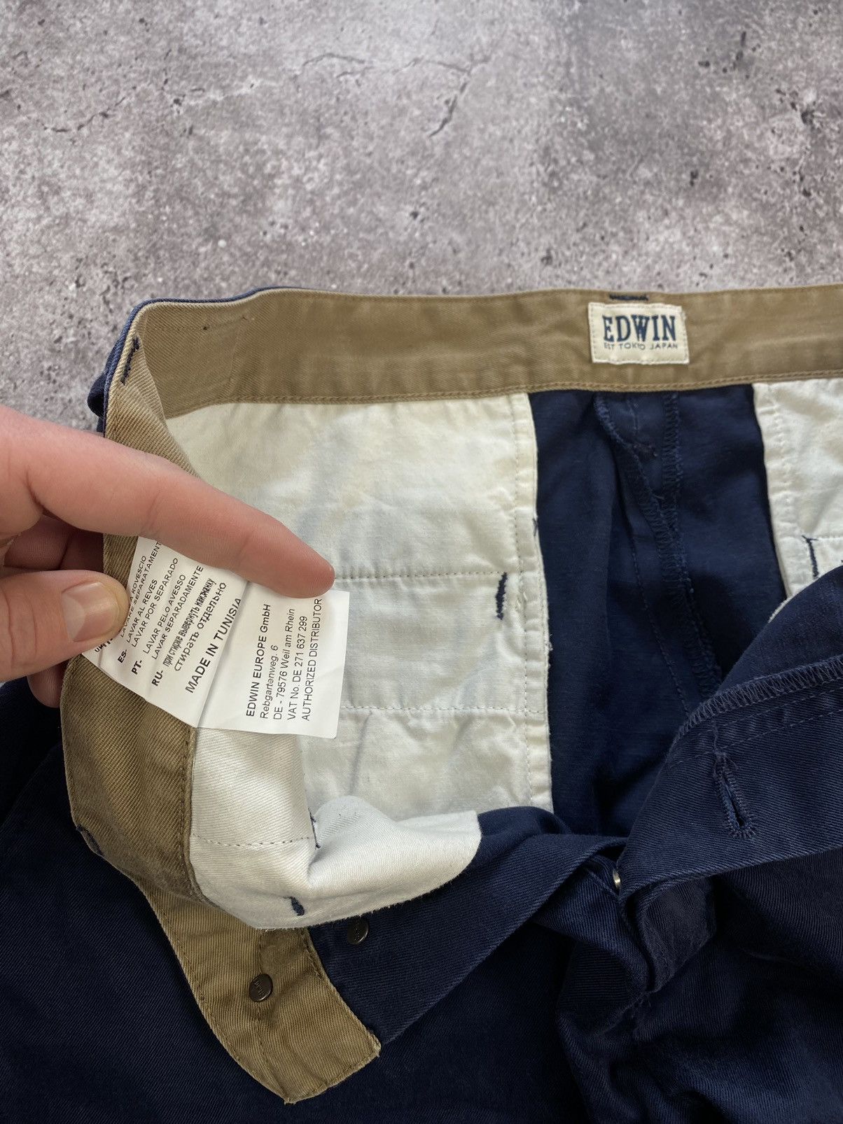 Edwin × Japanese Brand Vintage Edwin baggy Chino Japan Pants Size 33/34 Size US 34 / EU 50 - 6 Thumbnail