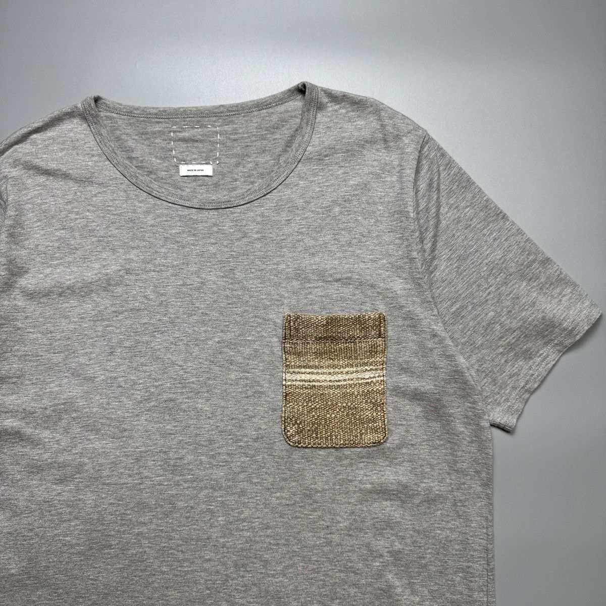 Visvim Visvim - Natural Dye Native Blanket Pocket Tshirt Size US M / EU 48-50 / 2 - 4 Thumbnail