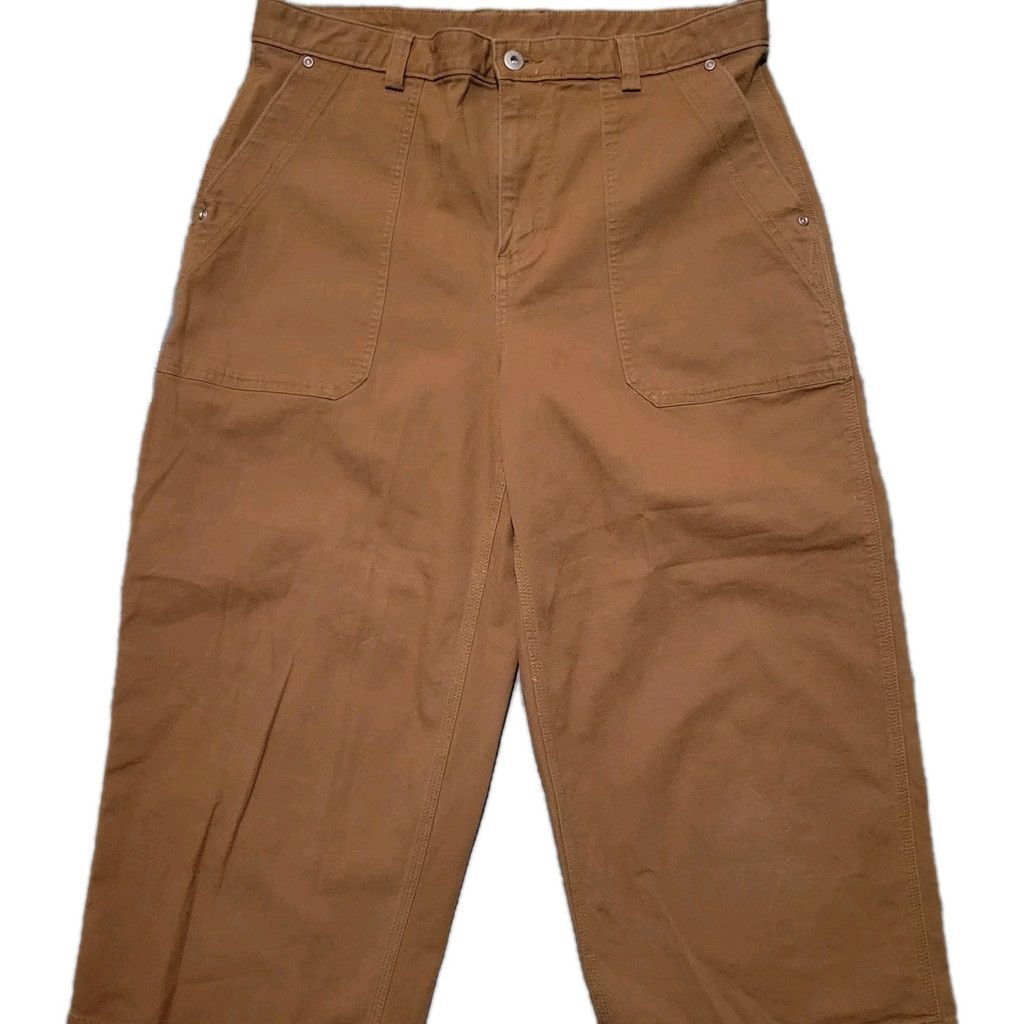 Duluth Trading Company Duluth Flex Fire Hose Wide-Leg Crop Pants Size 14 Waist 34 Size 36" / US 14 / IT 50 - 7 Thumbnail