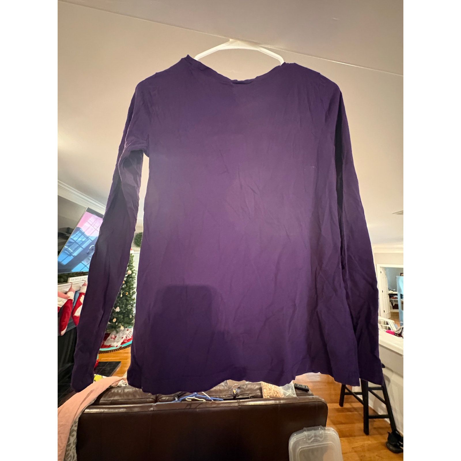 Loft LOFT Ann Taylor Women’s XS Purple Long Sleeve T-Shirt Size XS / US 0-2 / IT 36-38 - 4 Thumbnail