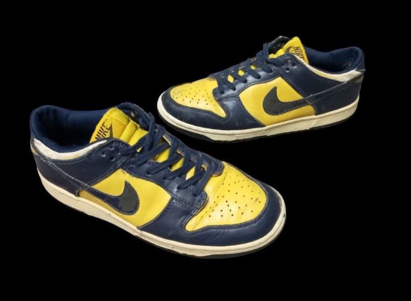 Nike × Vintage Vintage 1999 Nike Dunk Low Michigan Size US 8.5 / EU 41-42 - 1 Thumbnail