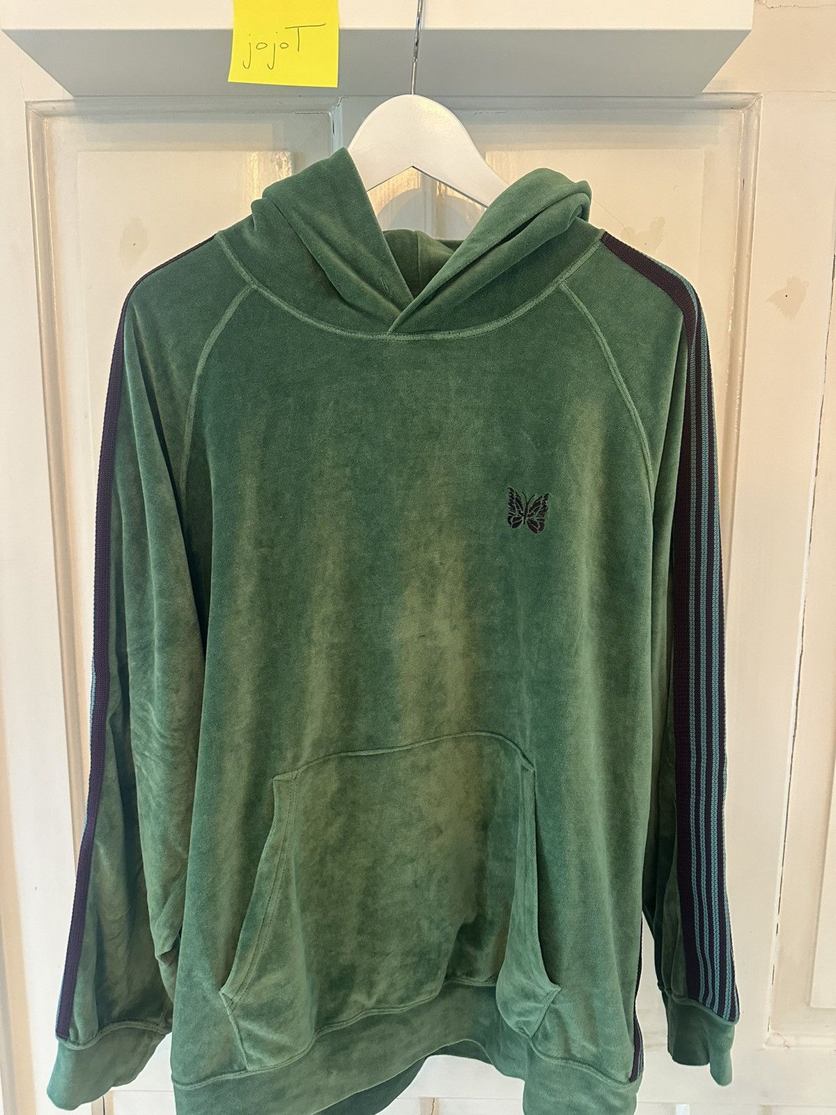 Needles NEEDLES Track Hoodie Velour Green/Purple Size US L / EU 52-54 / 3 - 1 Thumbnail