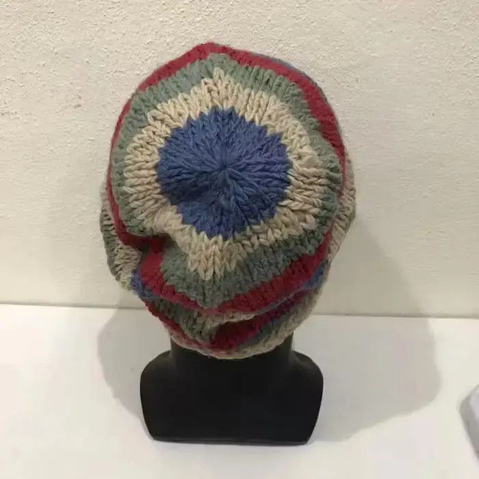 Japanese Brand Japanese Brand Multicolour Knit Beanie Hat Size ONE SIZE - 4 Thumbnail
