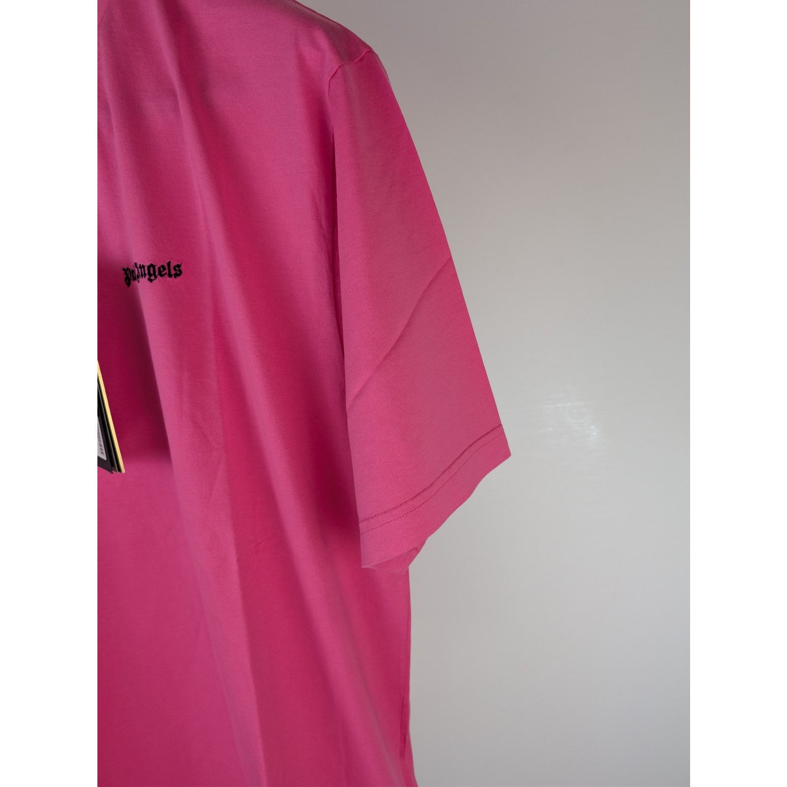 Palm Angels o1rshd1 Embroidered Logo Slim T-Shirt in Fuchsia Pink/Black Size US XL / EU 56 / 4 - 6 Thumbnail