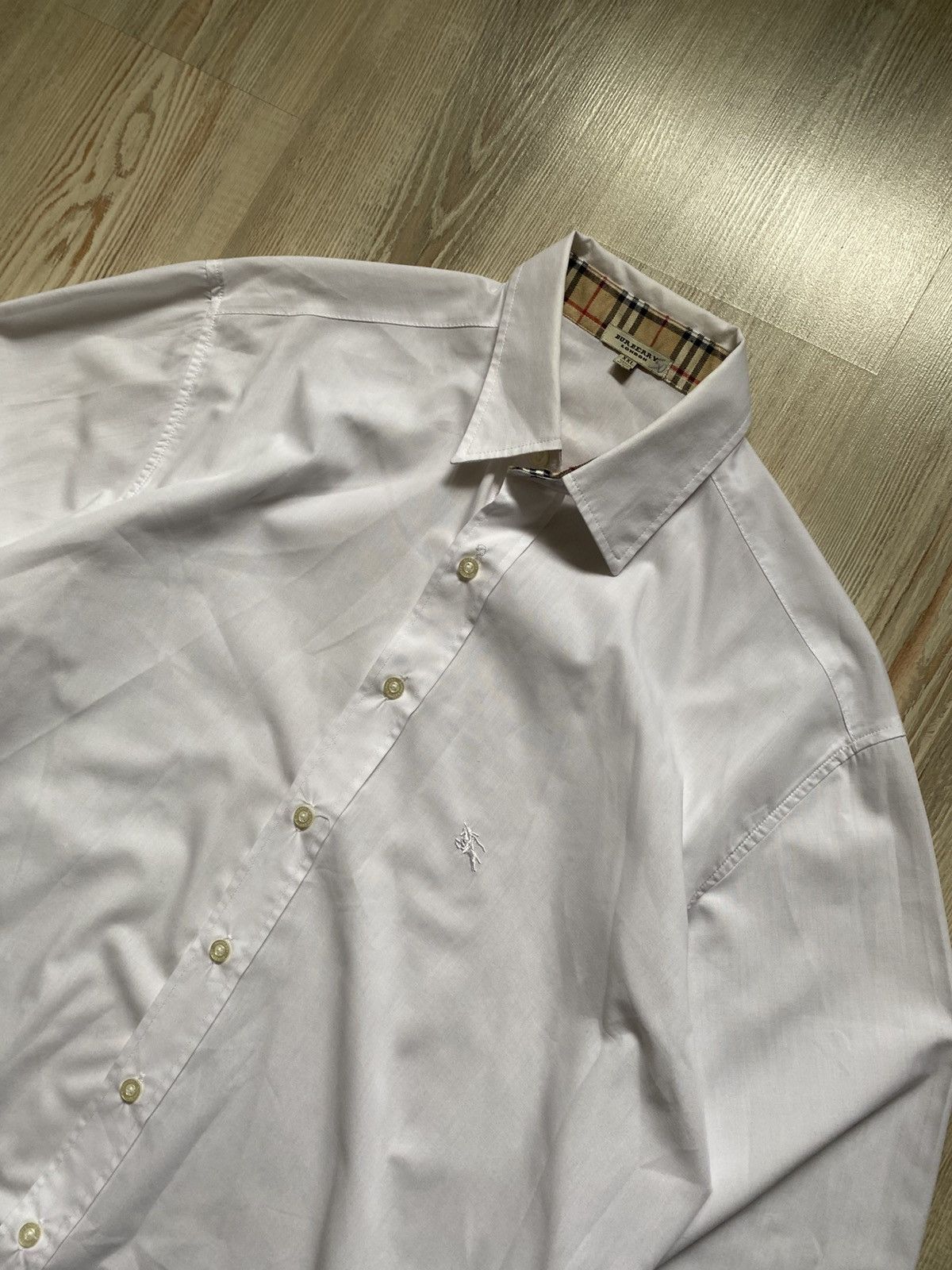 Burberry Burberry White Shirt Size 44R - 2 Thumbnail
