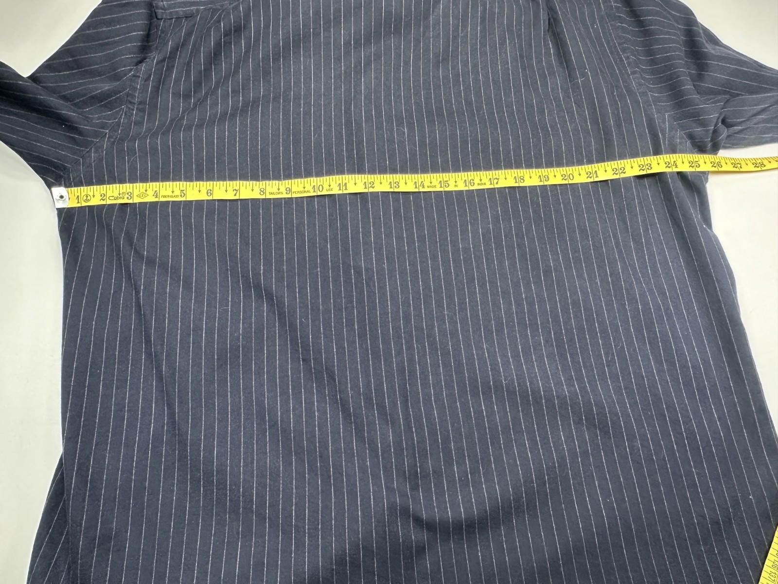 J.Crew J. Crew Pinstripe 100% Cotton Button Down Shirt Black Men XL Size US XL / EU 56 / 4 - 5 Thumbnail