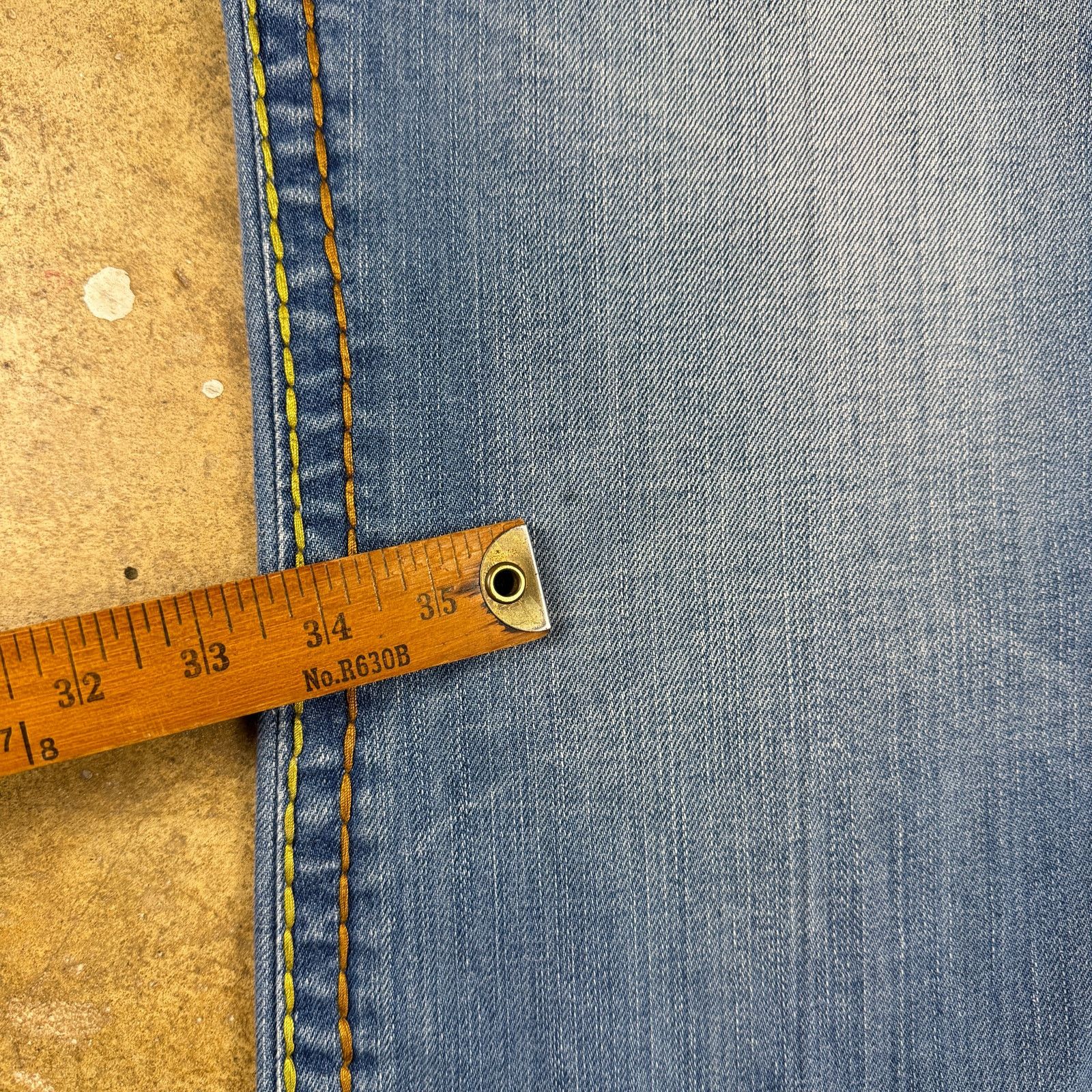 True Religion True Religion Jeans Men’s 40 Rainbow Stitch Straight Leg Size US 39 - 7 Thumbnail