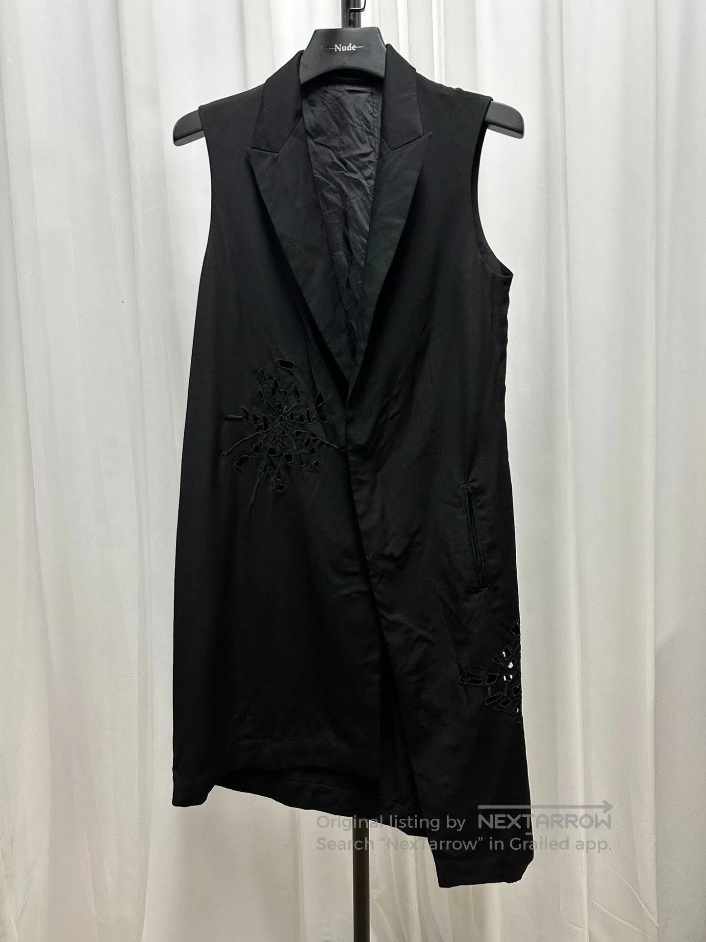 Y's Yohji Yamamoto Black Long Vest. Size M / US 6-8 / IT 42-44 - 1 Thumbnail