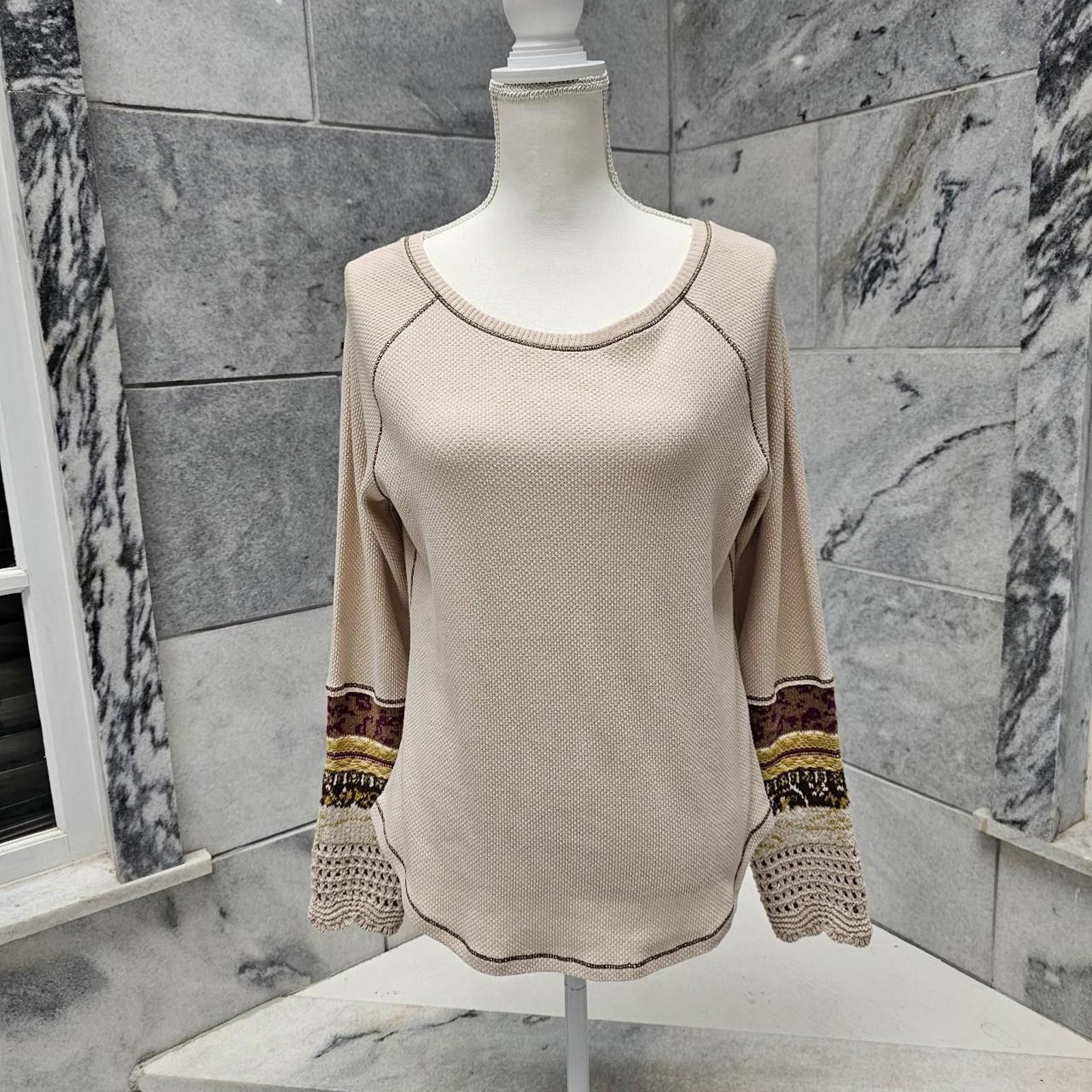 Other Women's Thermal Boho Shirt Size L / US 10 / IT 46 - 1 Thumbnail