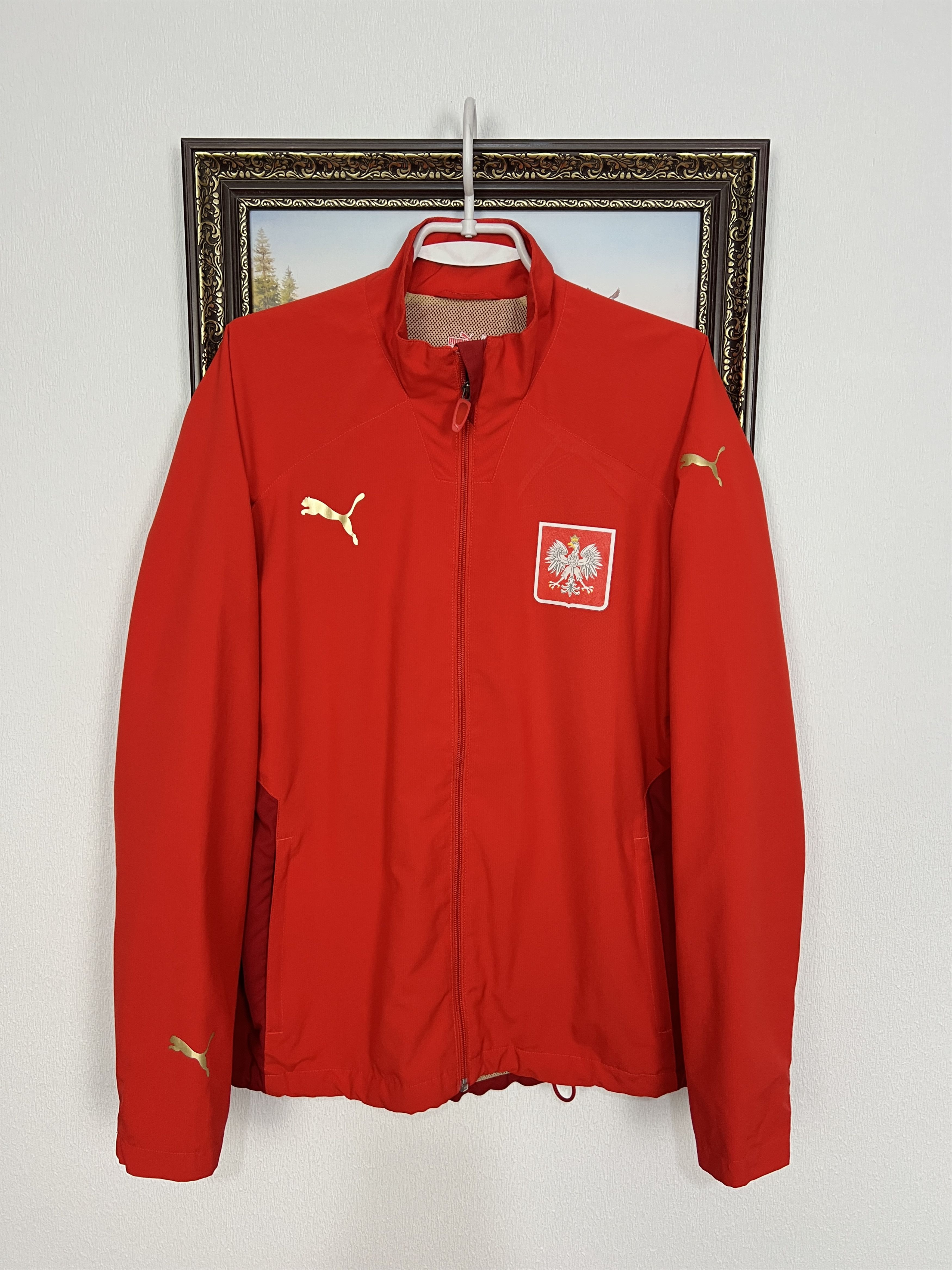 Puma Football Poland Track Suit Soccer Set Jacket Pants National Size US M / EU 48-50 / 2 - 2 Thumbnail