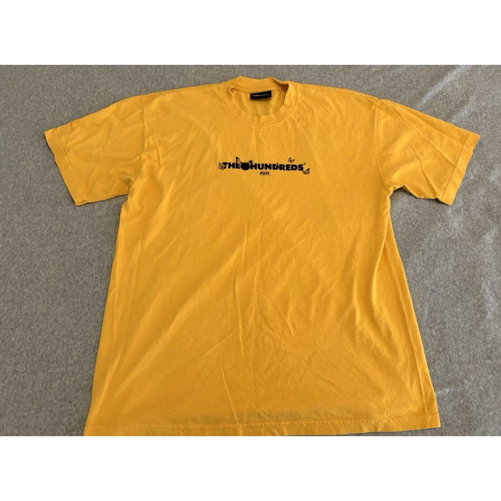 The Hundreds The Hundreds x Felt Yellow Bomb Tee Shirt Large Size US L / EU 52-54 / 3 - 3 Thumbnail
