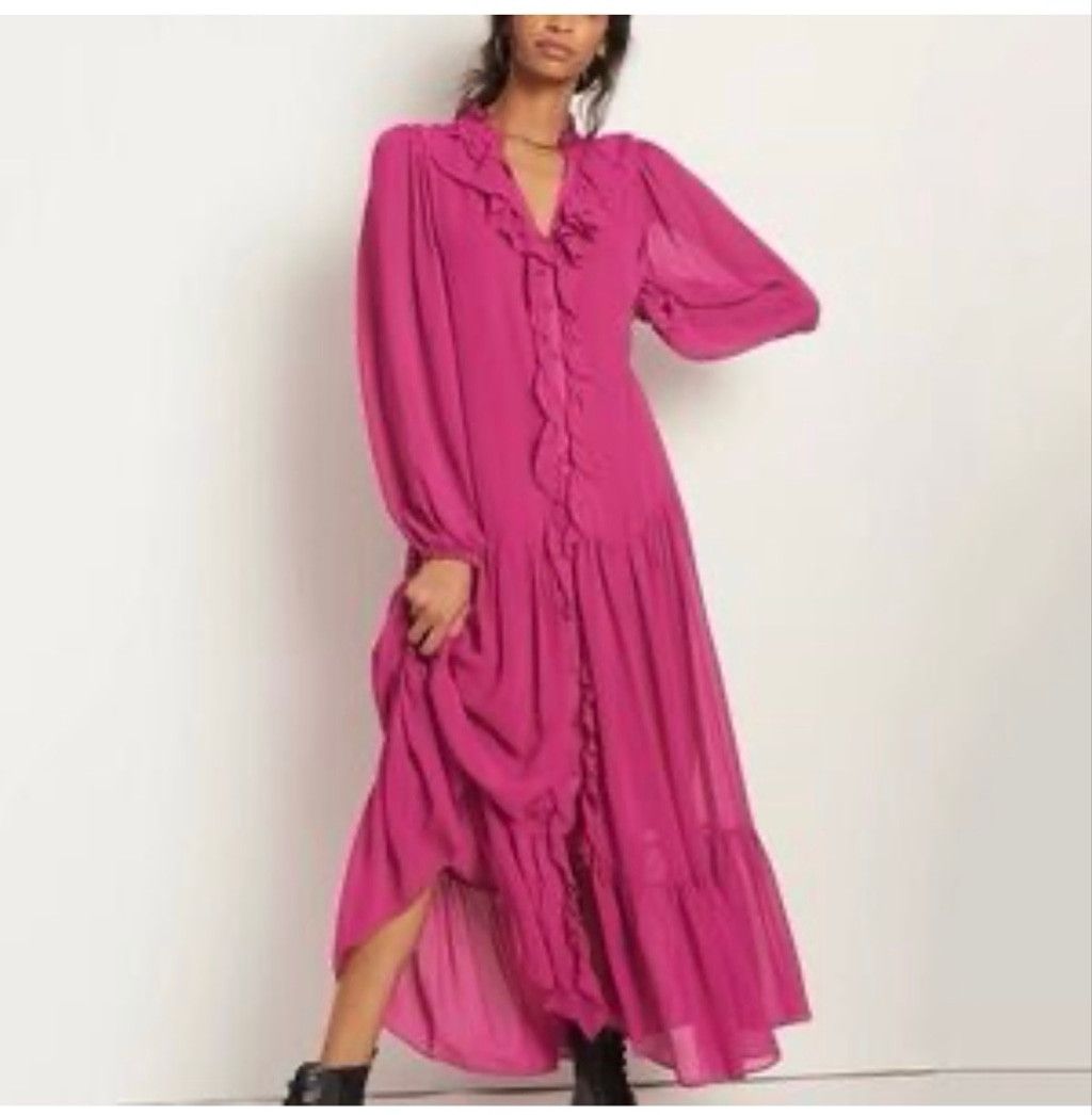 Anthropologie Anthropologie Farm Rio Culebra Ruffled Maxi Dress Size XS / US 0-2 / IT 36-38 - 1 Thumbnail