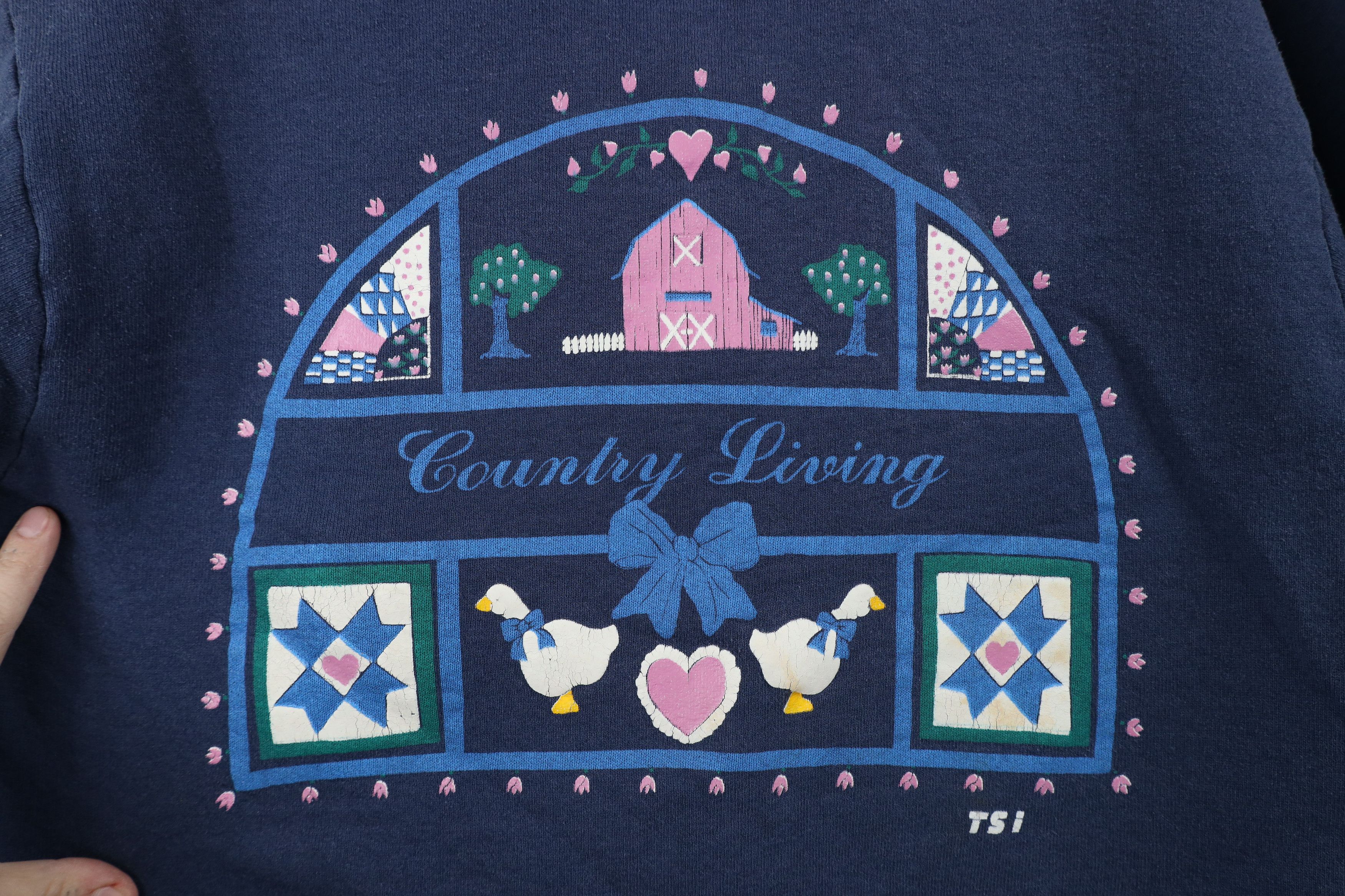 Vintage Vintage 90s Country Primitive Farmhouse Duck Sweatshirt USA Size L / US 10 / IT 46 - 6 Thumbnail