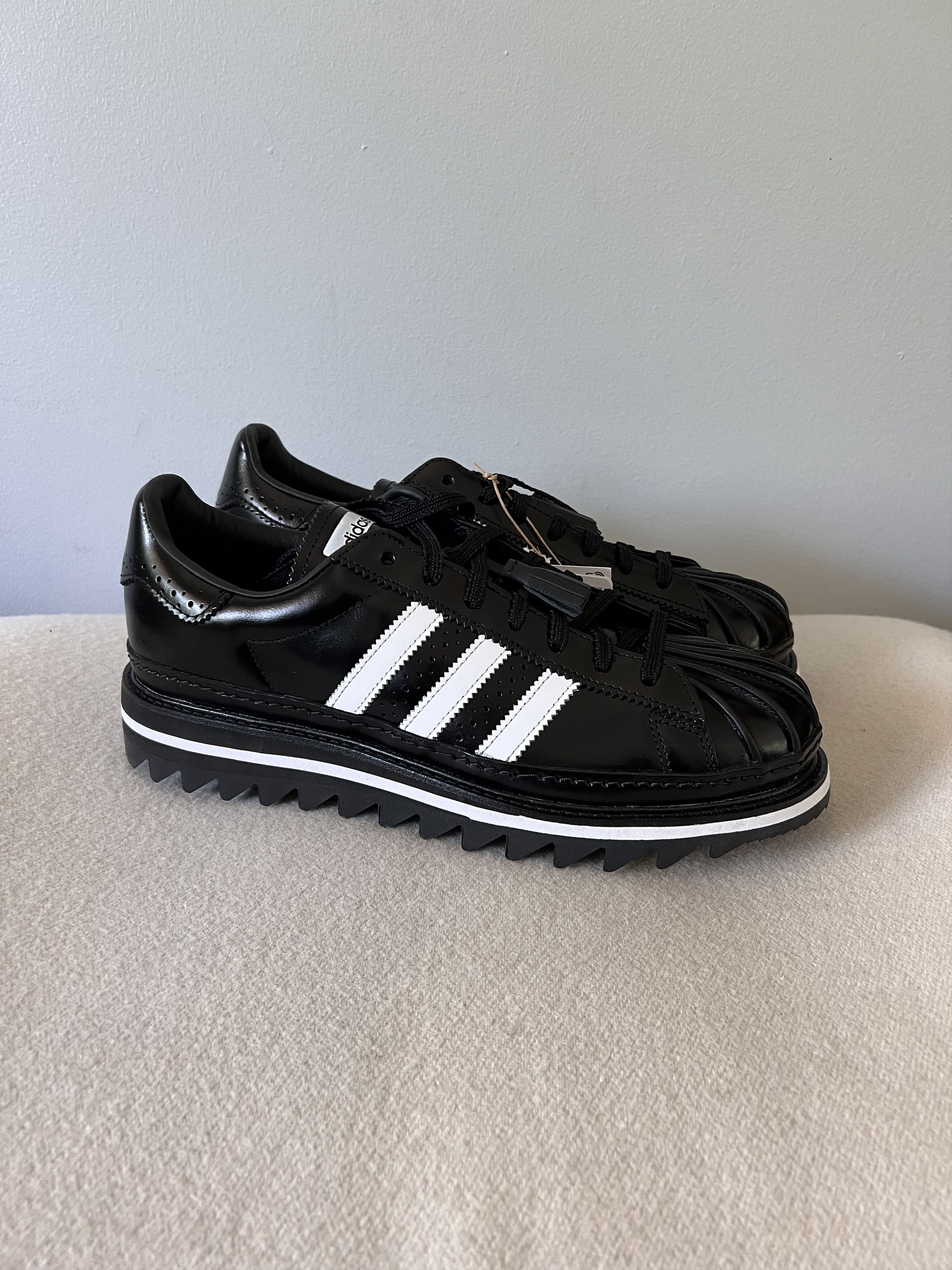 image of Adidas Superstar By Edison Chen In Black Shoes, Men's (Size 10)
