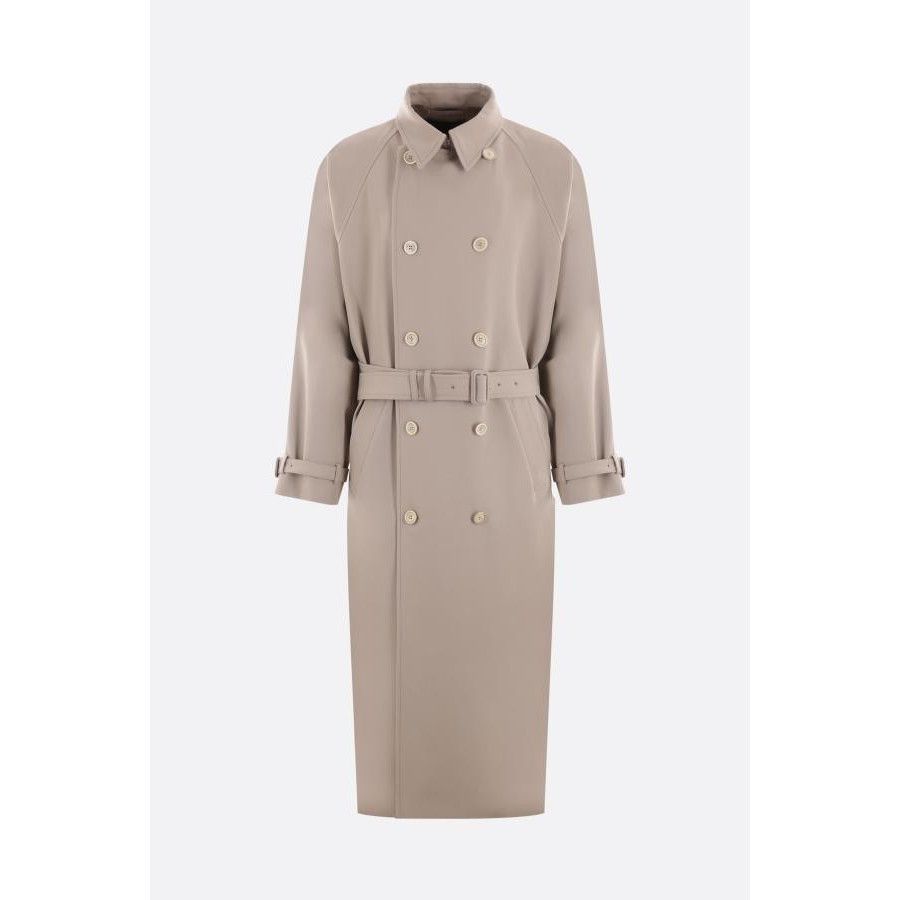 Prada PRADA Gabardine Beige Double Breasted Trench Coat New & Auth Size US L / EU 52-54 / 3 - 1 Thumbnail