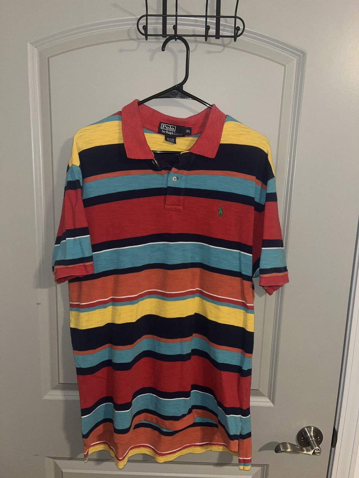 Ralph Lauren multi color striped polo