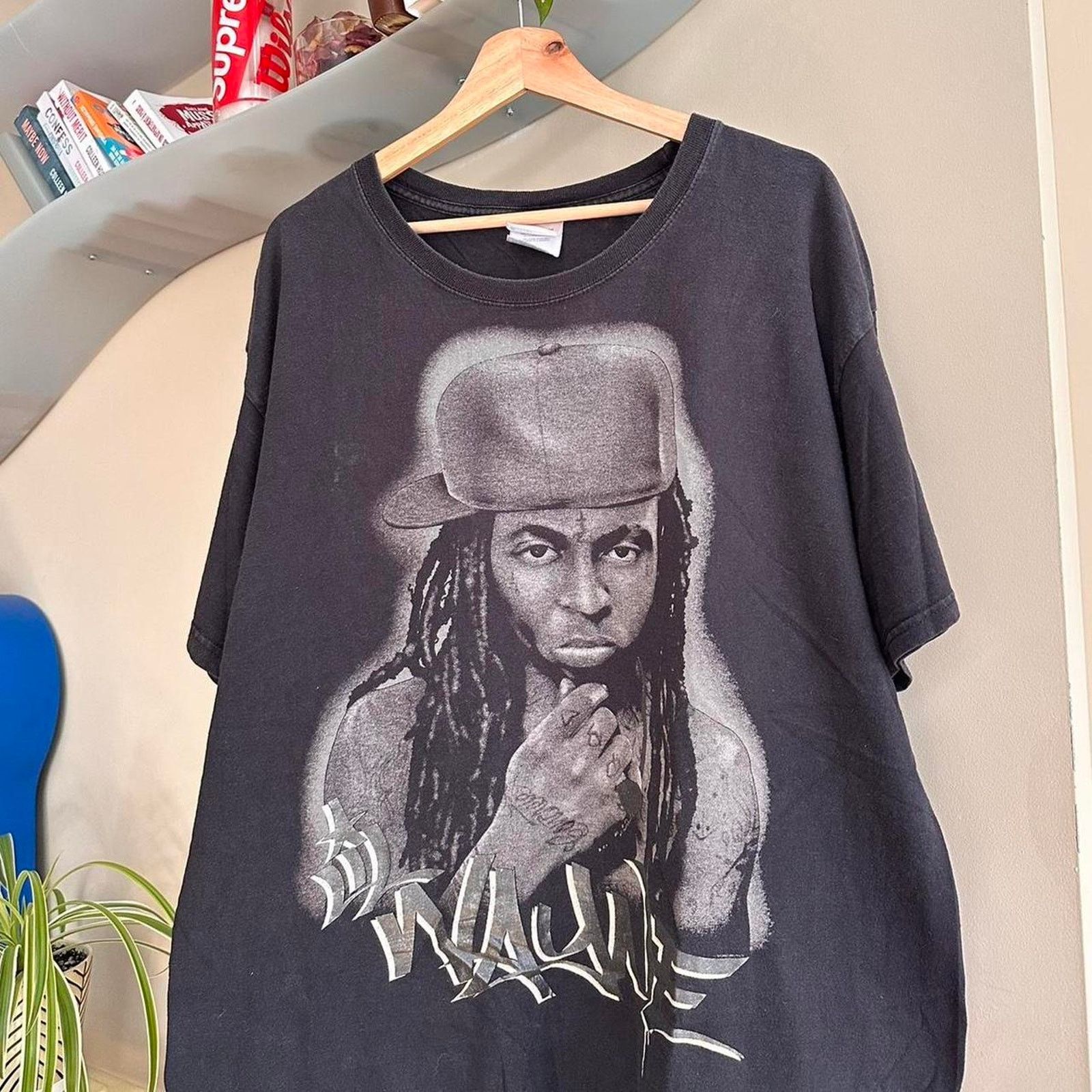 Hanes Vintage Lil Wayne Rap Shirt Size US XL / EU 56 / 4 - 2 Thumbnail