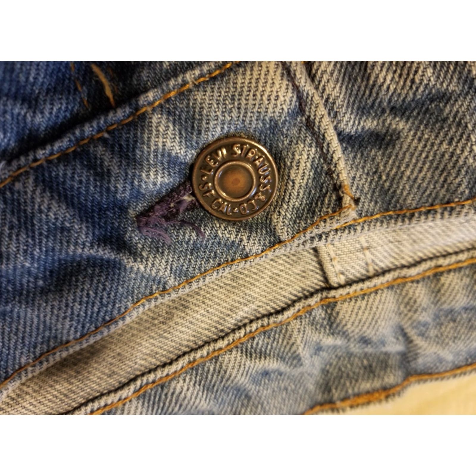 Levi's VINTAGE Levi's Jeans 38x28 Boot Denim Pants Orange Tab Mens 5-Pocket Design Size US 38 / EU 54 - 7 Thumbnail