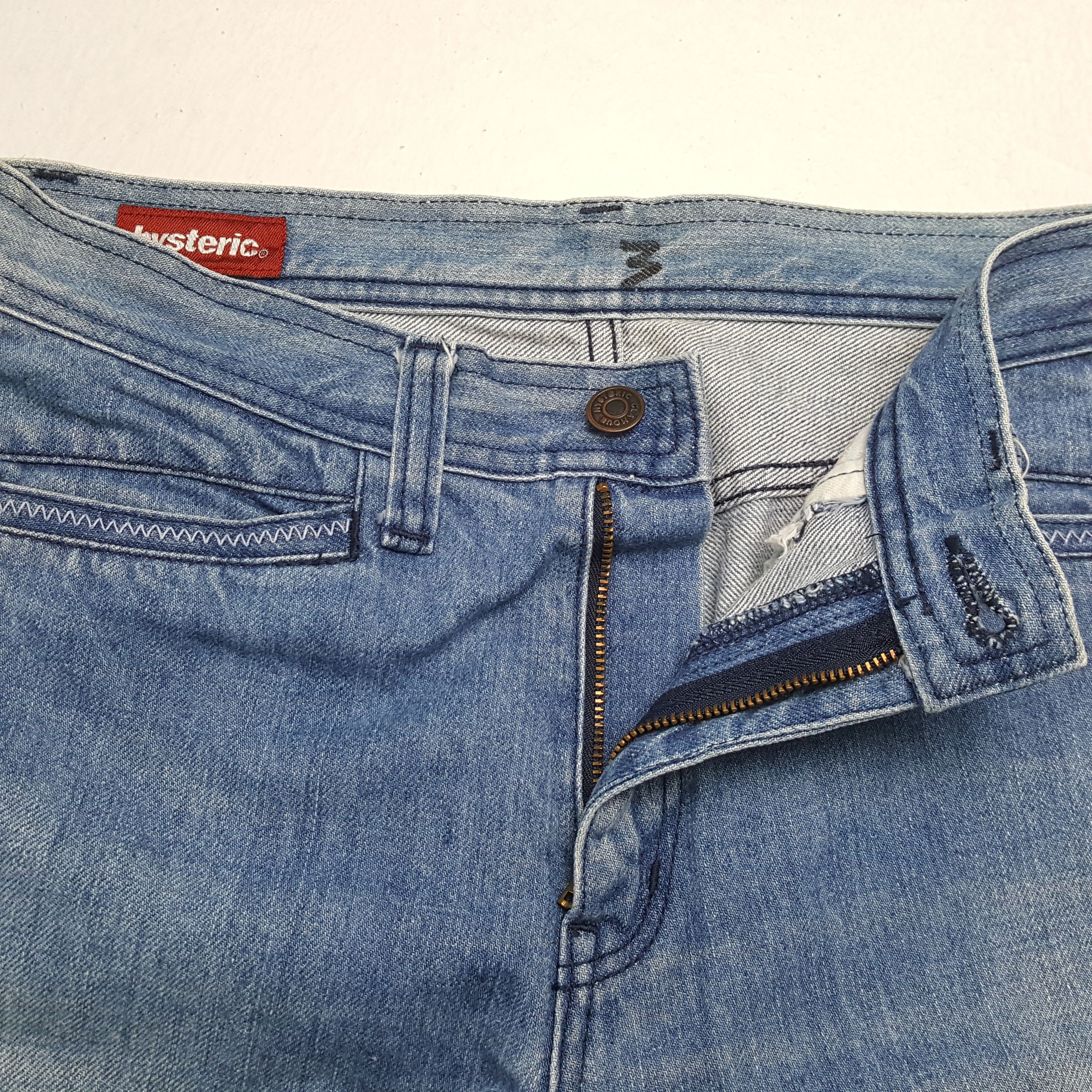 Hysteric Glamour × Japanese Brand × Vintage HYSTERIC GLAMOUR Bootcut Fashion Style Jeans Size 27" / US 4 / IT 40 - 12 Thumbnail