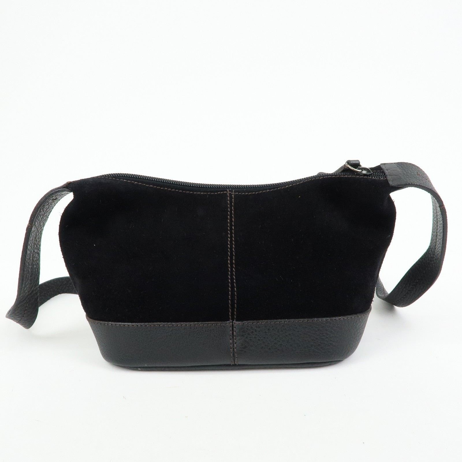 Miu Miu Miu Miu Suede Shoulder Bag Black Size ONE SIZE - 4 Thumbnail