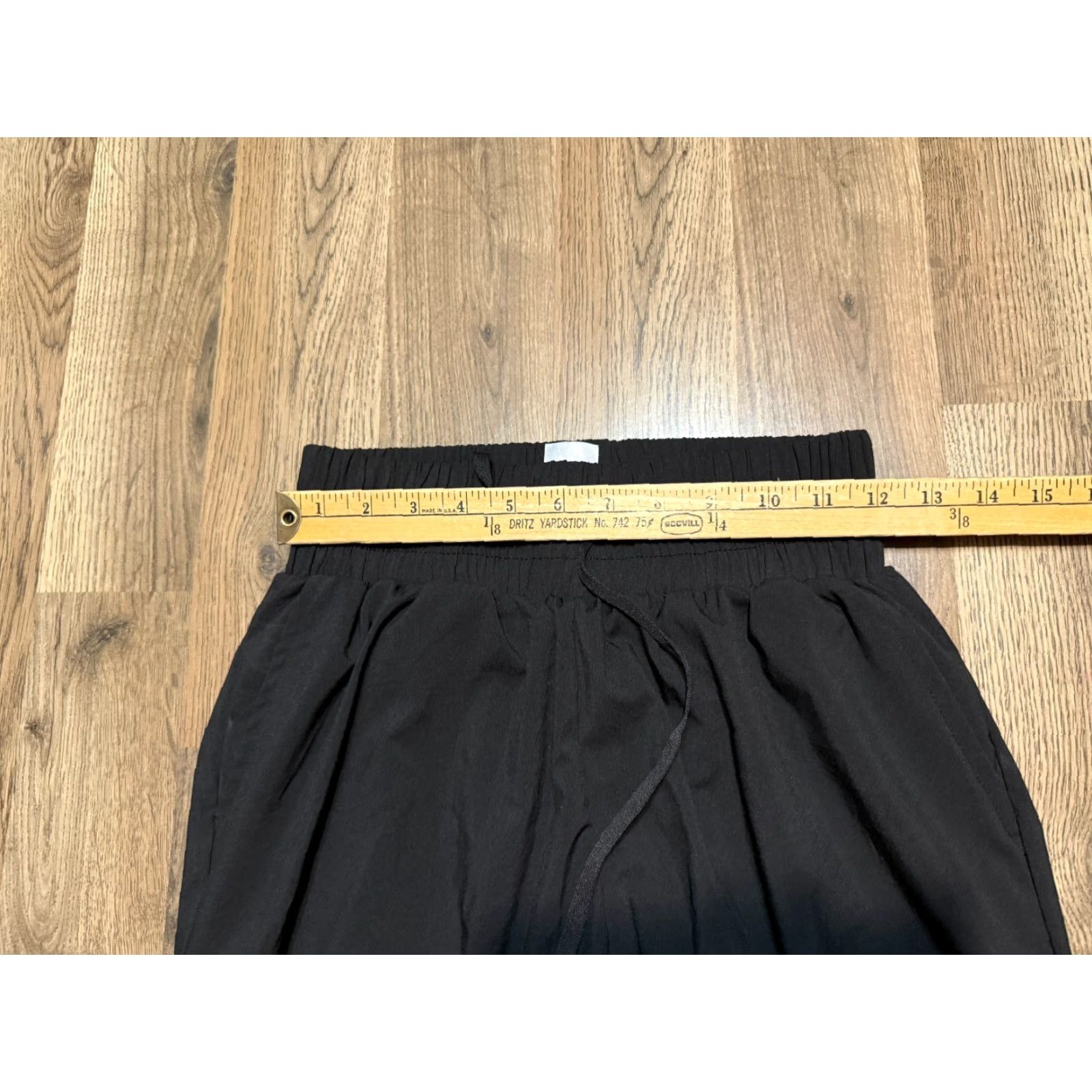Vintage Downtown Motion Pants Men's Small Black Joggers Tie Waist Mid Rise Stretch Size US 29 - 6 Thumbnail