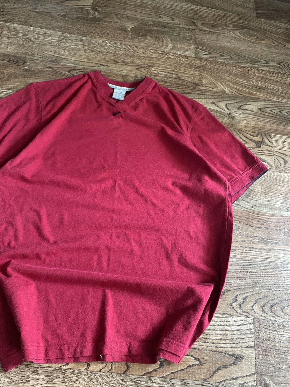 Nike × Vintage Vintage Nike Center Swoosh T-Shirt Y2K mini logo Size US XL / EU 56 / 4 - 5 Thumbnail