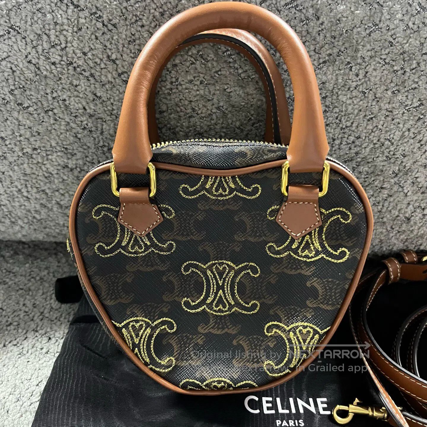 Celine CELINE aged flowers with a full heart-shaped imprint Cross Size ONE SIZE - 4 Thumbnail