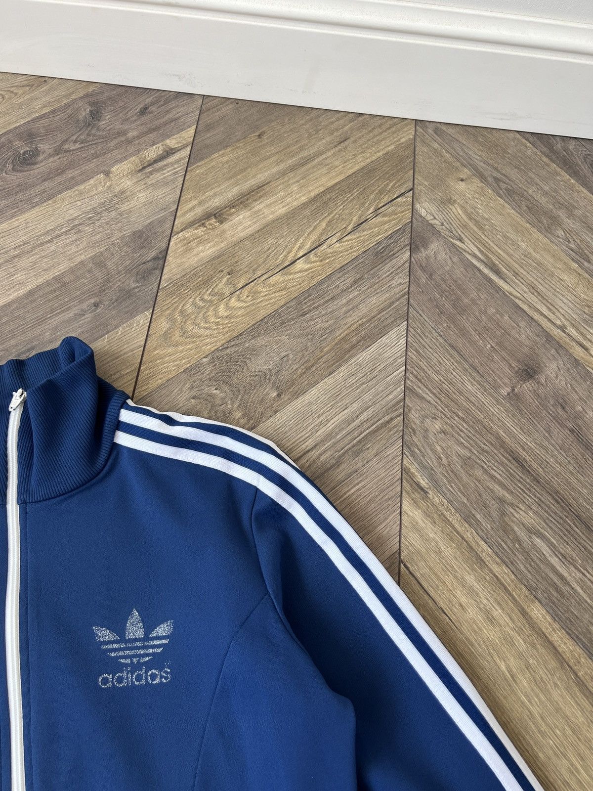 Adidas Vintage 80s Adidas Full Zip Track Jacket Blue Size US S / EU 44-46 / 1 - 8 Thumbnail