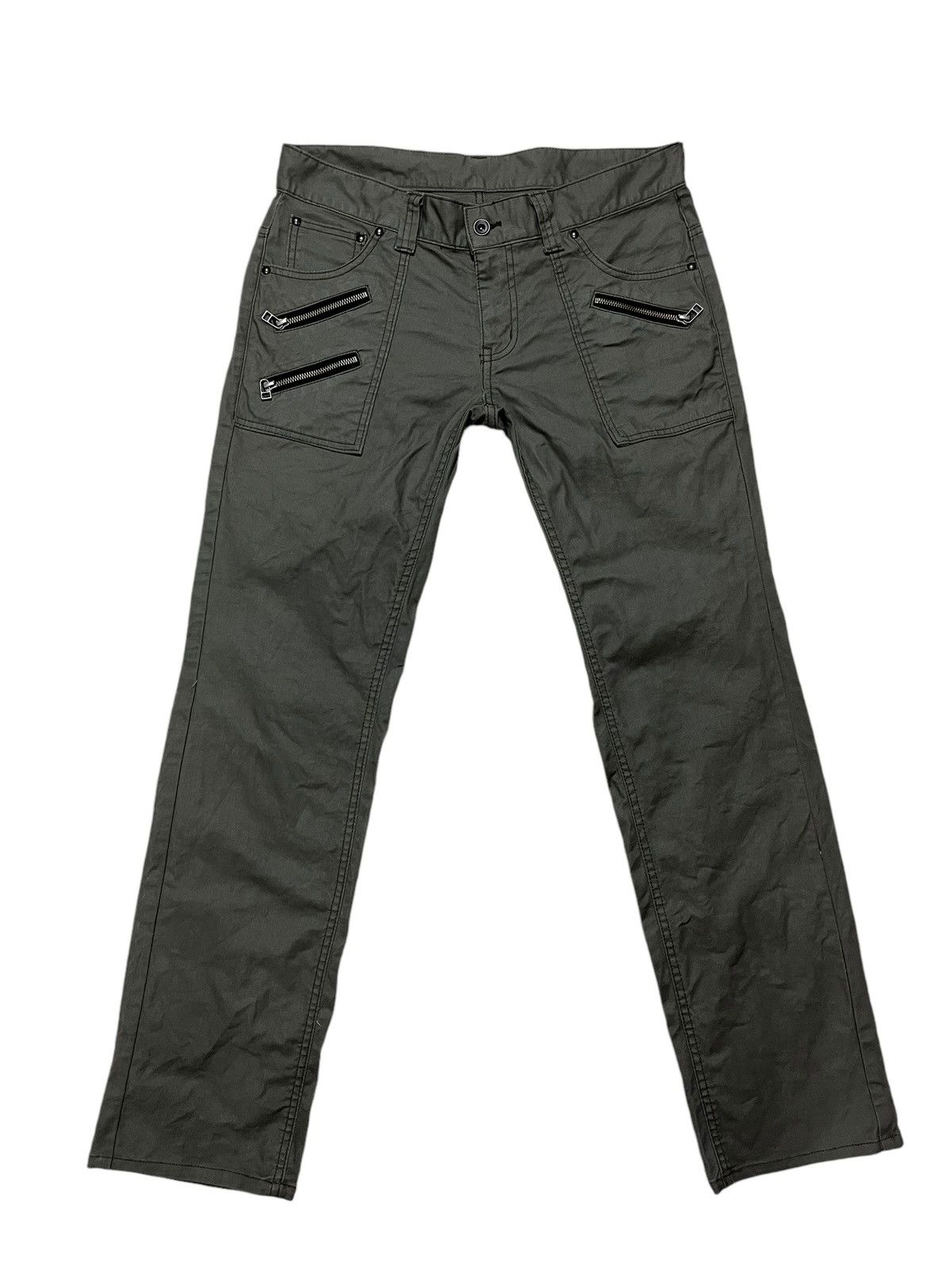 Designer × Japanese Brand UNBRAND MADE IN JAPAN BUCKLE BACK PANT Size US 34 / EU 50 - 1 Thumbnail