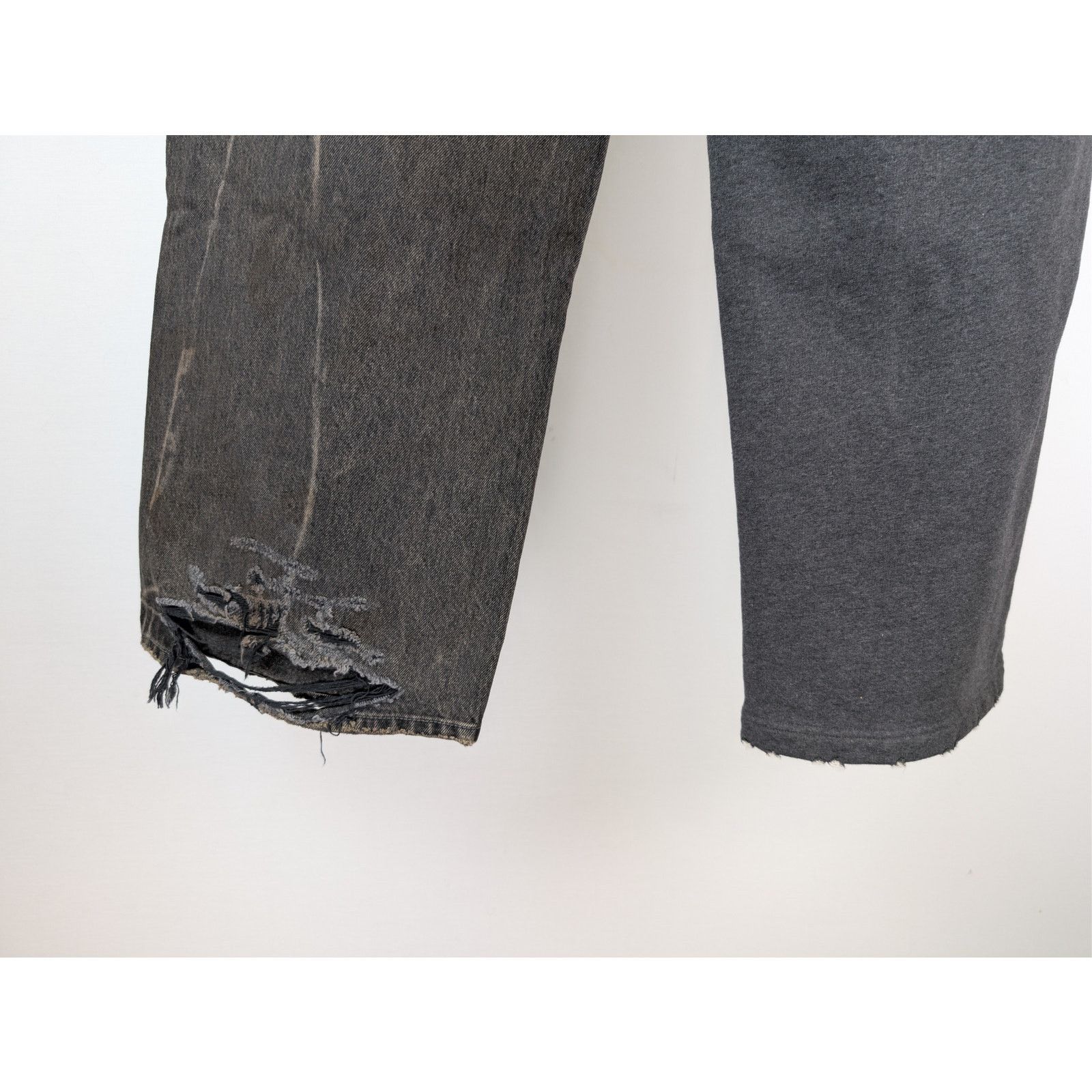 Balenciaga o1rshd1 Hybrid Baggy Pants in Dirty Bath Water Size US 34 / EU 50 - 12 Thumbnail