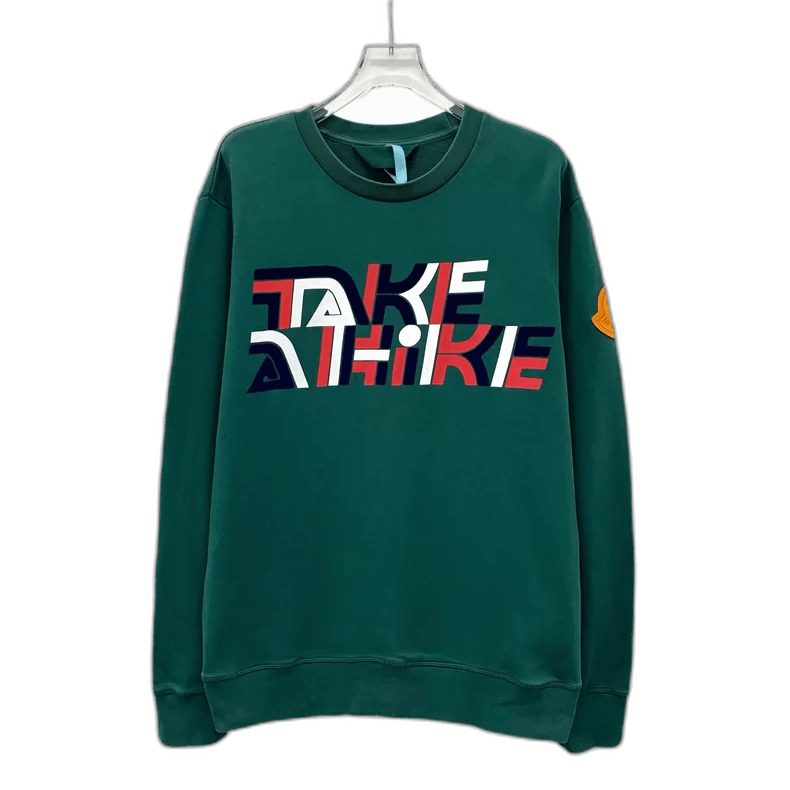 Moncler Deep Green Logo Embroidered Cotton Sweatshirt Size M / US 6-8 / IT 42-44 - 1 Thumbnail