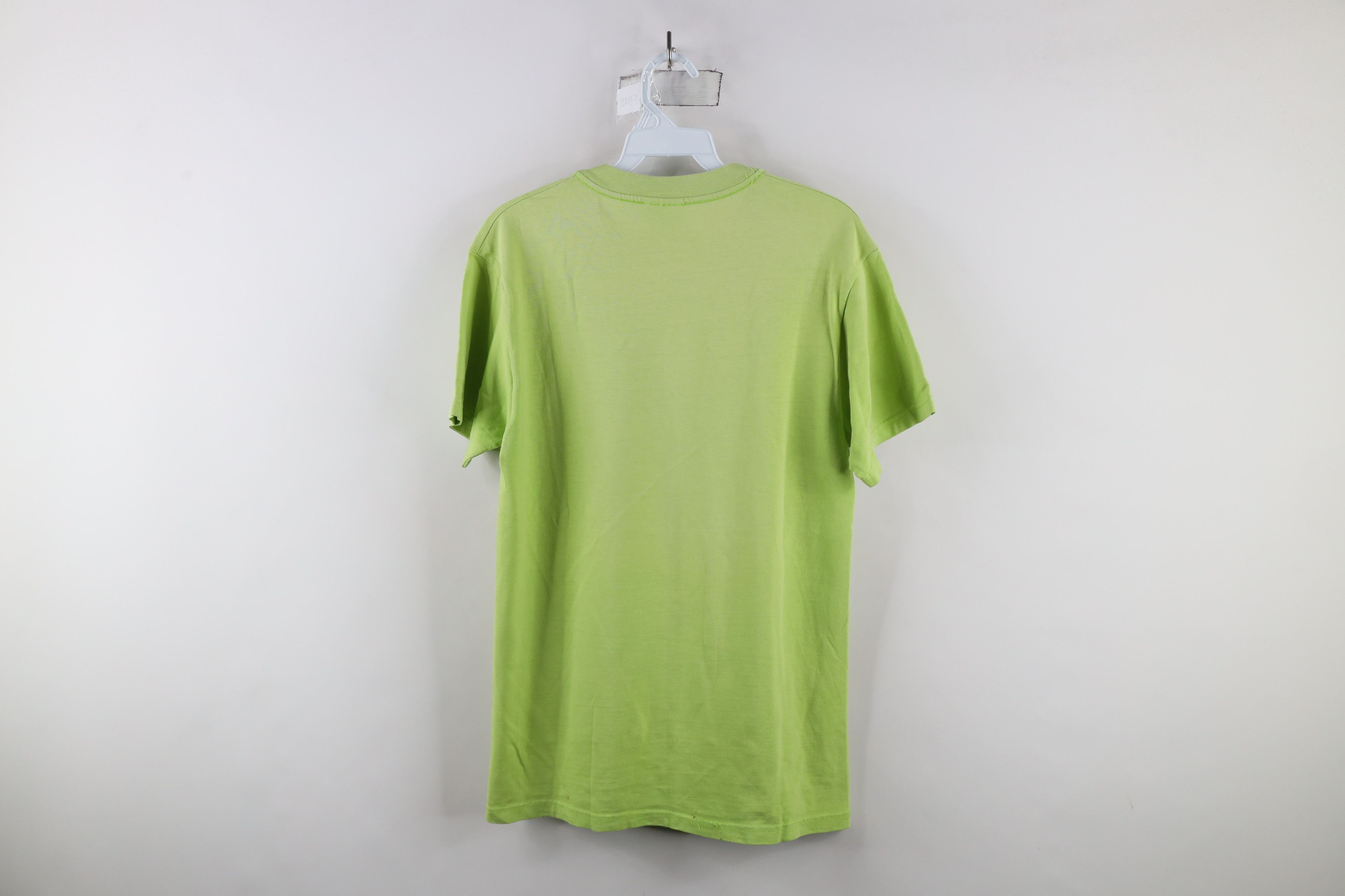 Hanes × Vintage Vintage 90s Hanes Beefy Short Sleeve T-Shirt Lime Green Size US S / EU 44-46 / 1 - 7 Thumbnail