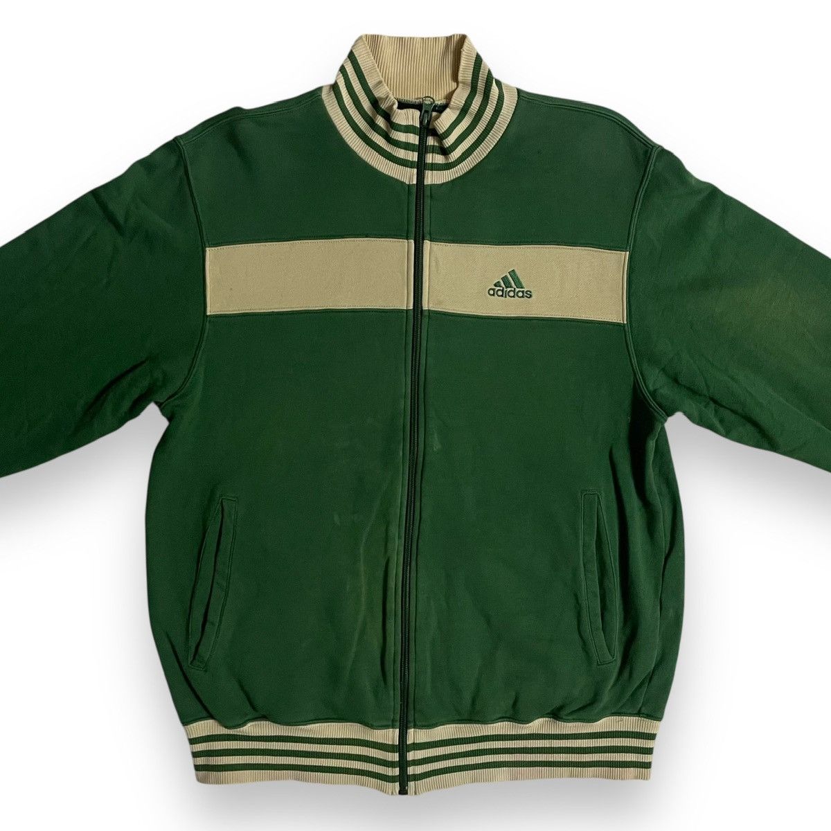Adidas Vintage Adidas Zipper Retro Vibe Colourway Trademark Size US M / EU 48-50 / 2 - 2 Thumbnail