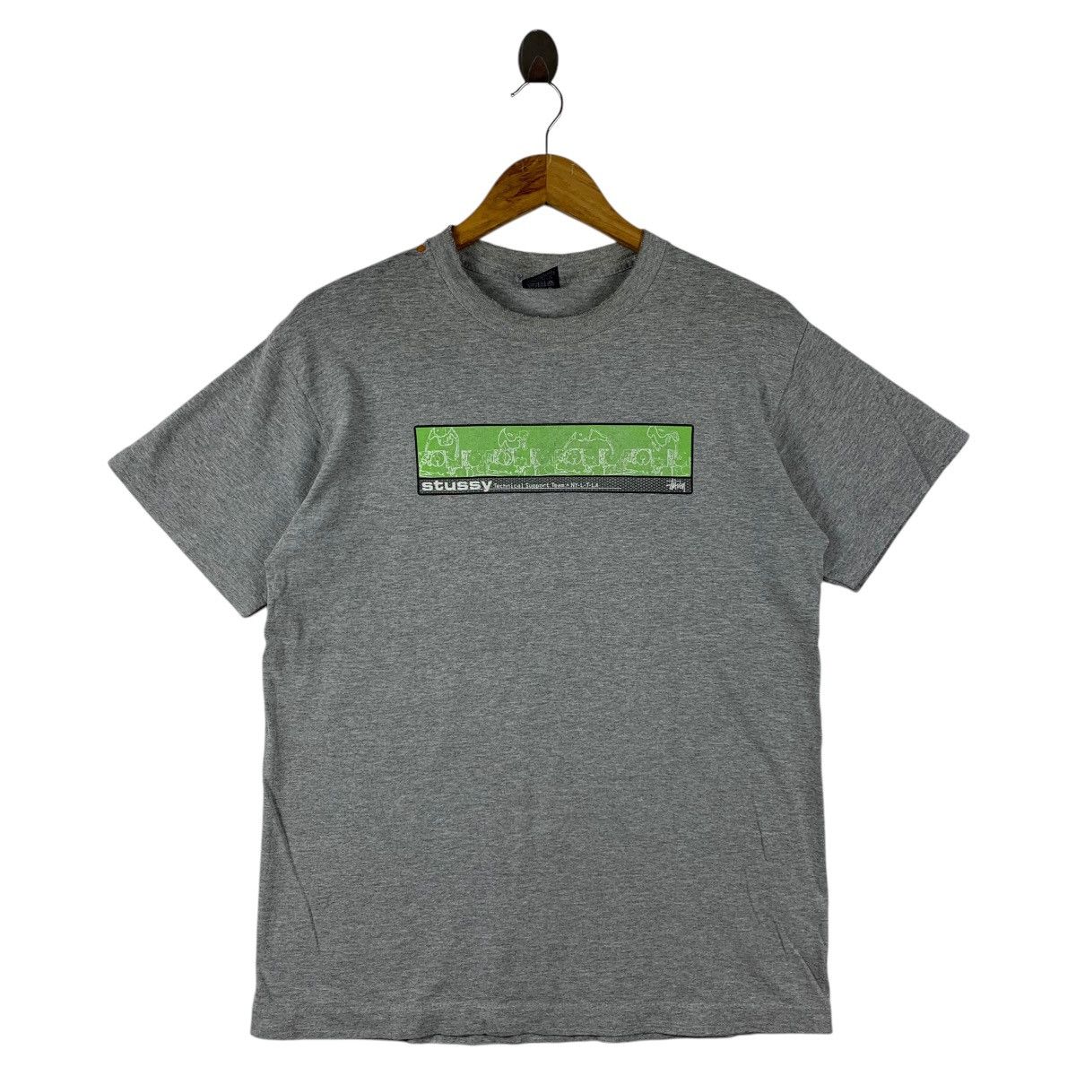 Stussy × Vintage Vintage 90s distressed STUSSY printed streetwear tee Size US M / EU 48-50 / 2 - 1 Thumbnail