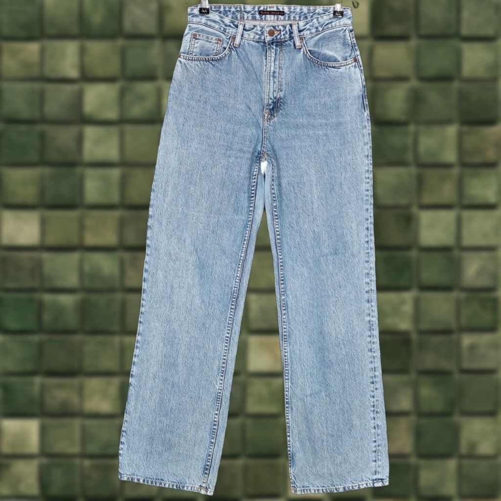 Nudie Jeans VINTAGE NUDIE JEANS CLEAN EILEEN GENTLE FADE Wide Leg Jeans Women W28 L32 DZ7177 DZ7177 Size 28" / US 6 / IT 42 - 1 Thumbnail
