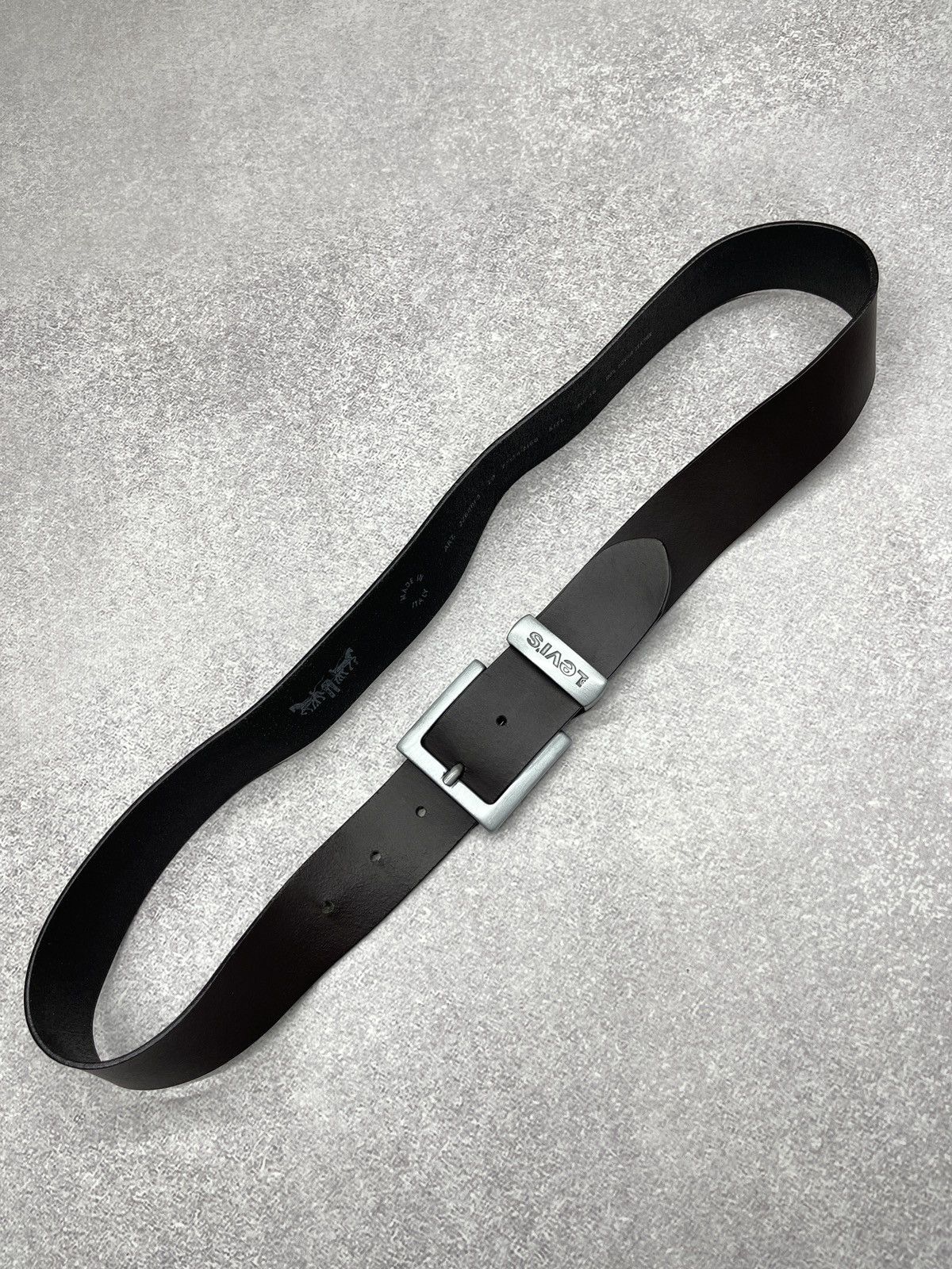 Levi's Levis Leather Belt Brown 100% Bovine Leather Made in Italy Size ONE SIZE - 3 Thumbnail