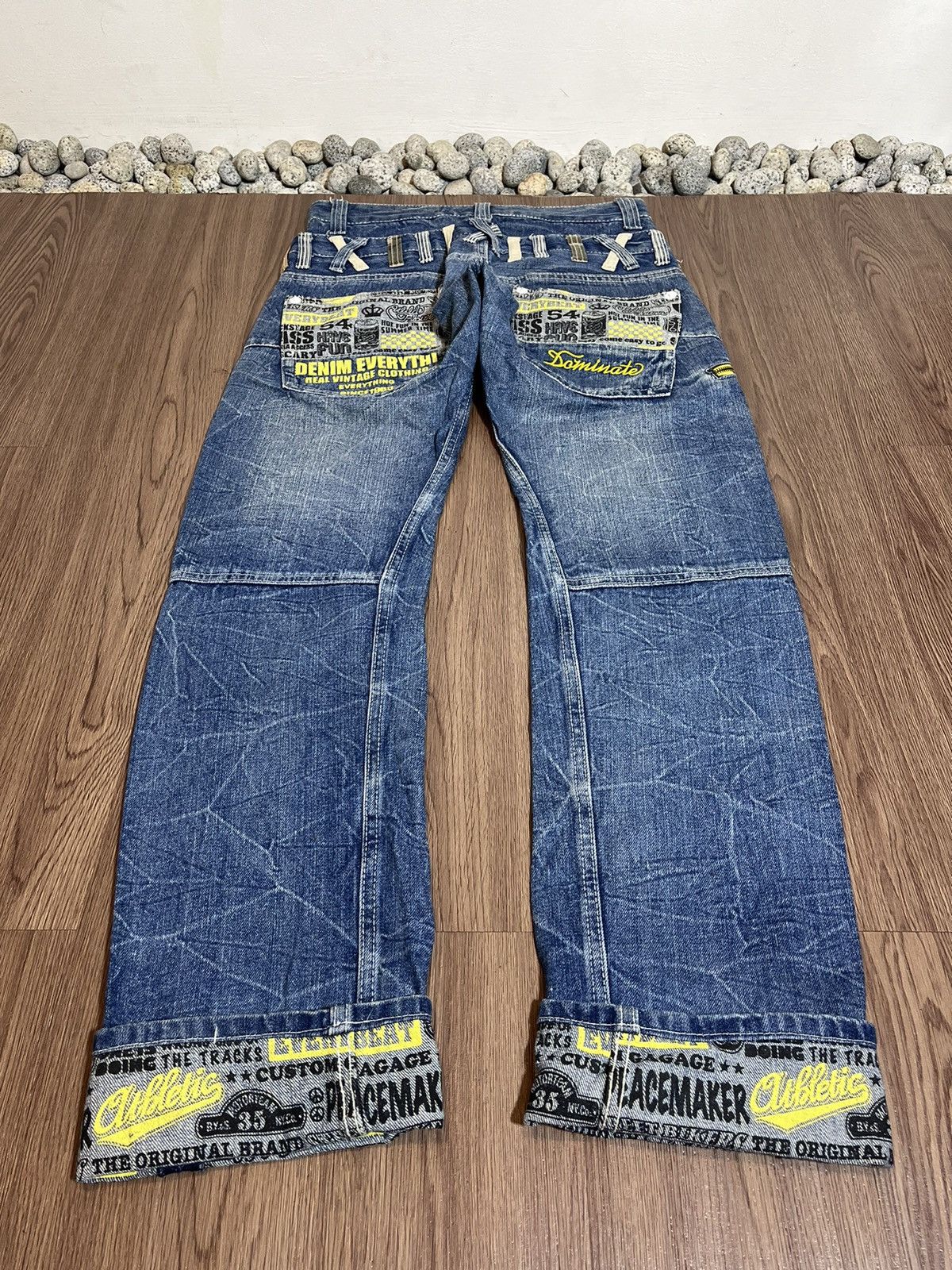 Hysteric Glamour × Japanese Brand Dominate Handcrafted Double Waist Denim Size US 31 - 3 Thumbnail