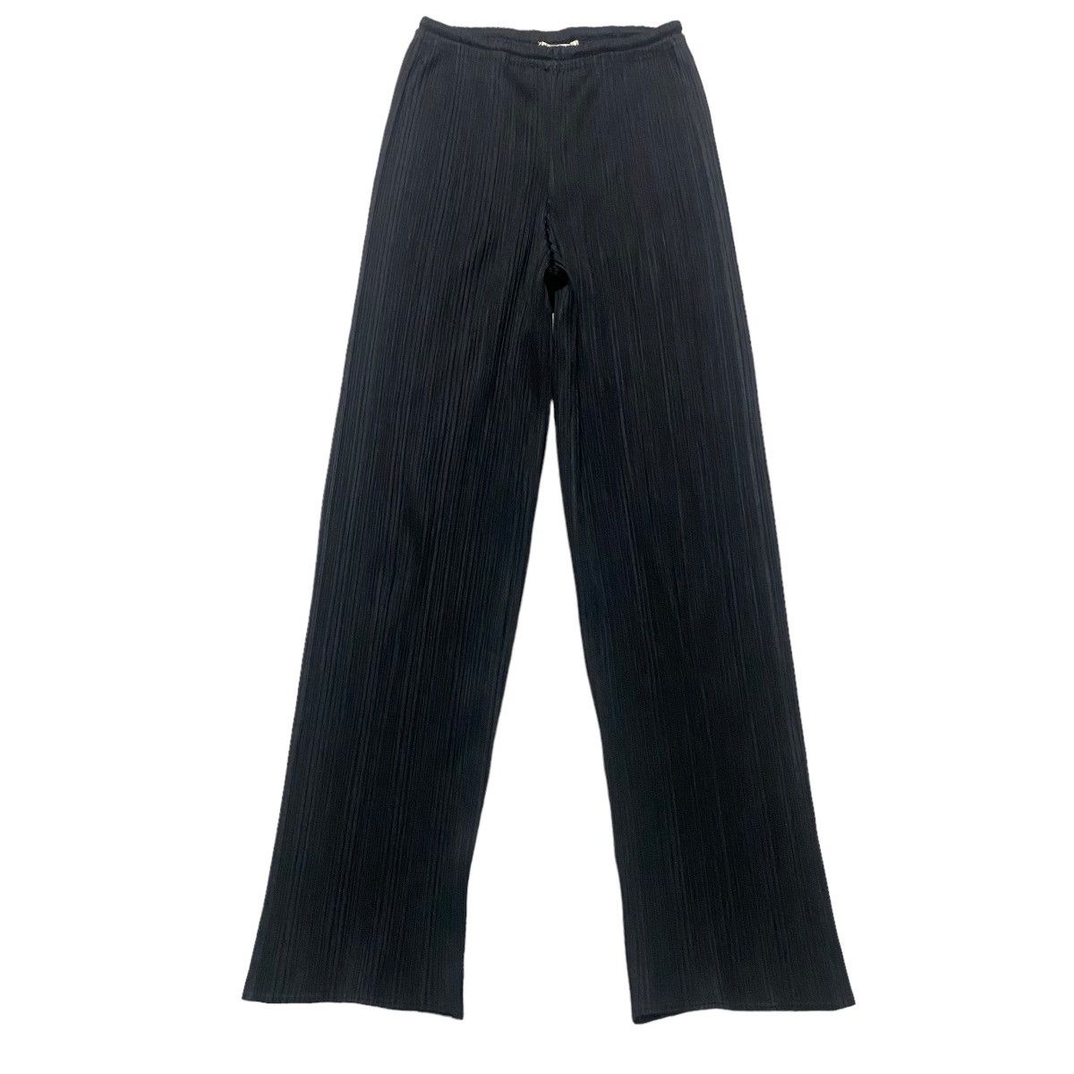 Pleats Please Issey Miyake Vintage Pleats Please Black Pants Straight Leg Size US 30 / EU 46 - 2 Thumbnail