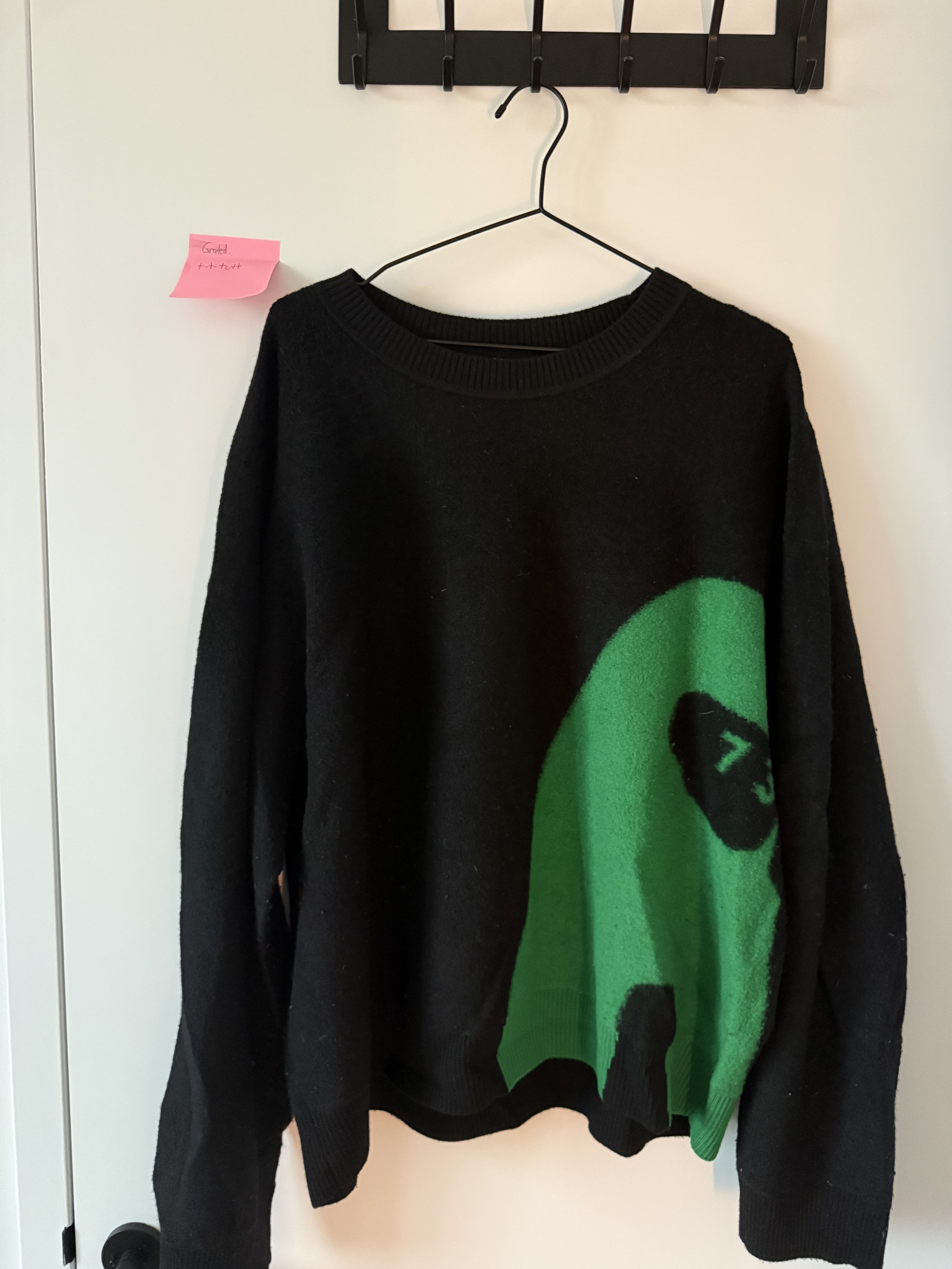 Other A PERSONAL NOTE 73 PATTERN SWEATER - BLACK Size US XL / EU 56 / 4 - 2 Thumbnail