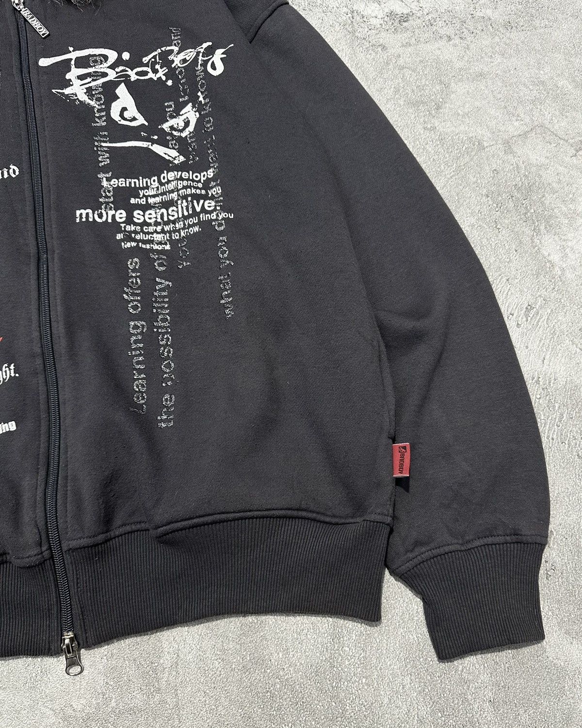 Vintage Y2k Bad Boy Faux Fur Hoodie Ifsixwasnine Lgb Style Size US L / EU 52-54 / 3 - 3 Thumbnail