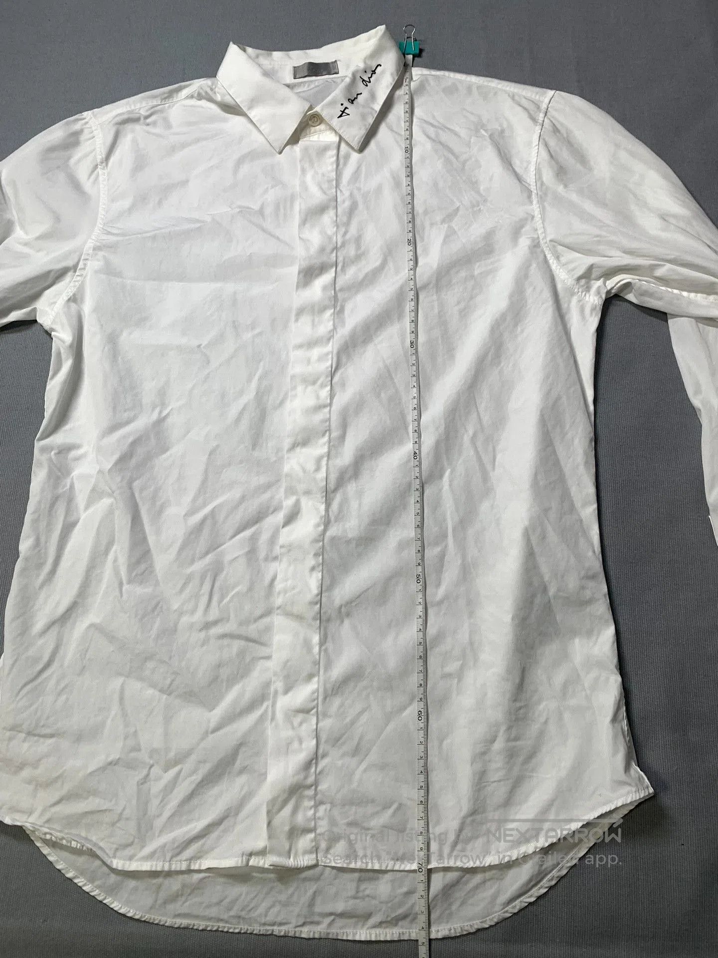 Dior Dior Slogan Embroidered White Shirt. Size US XXS / EU 40 - 8 Thumbnail
