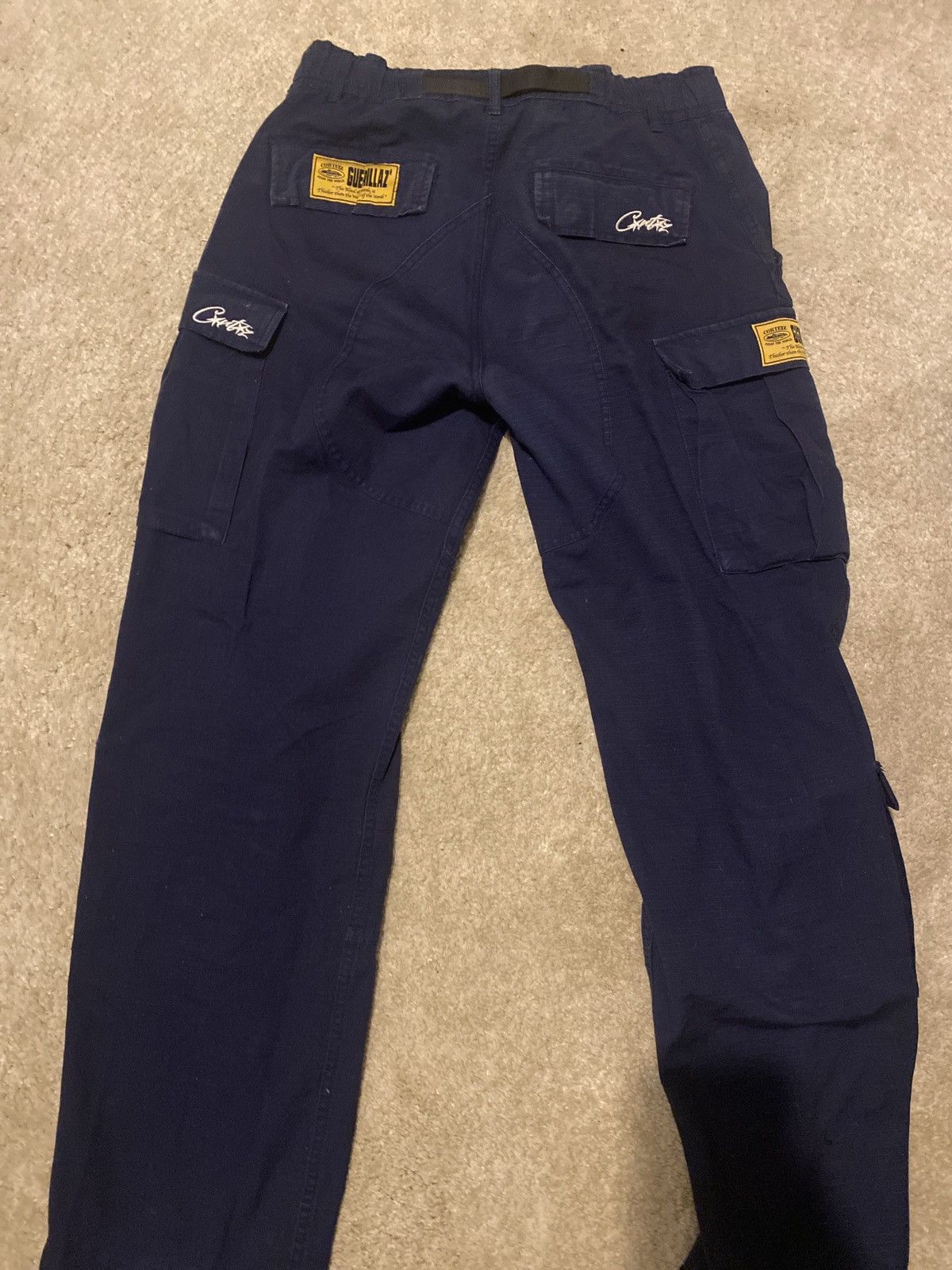 Corteiz Cortiez men’s cargo pants navy blue Size US 32 / EU 48 - 2 Thumbnail