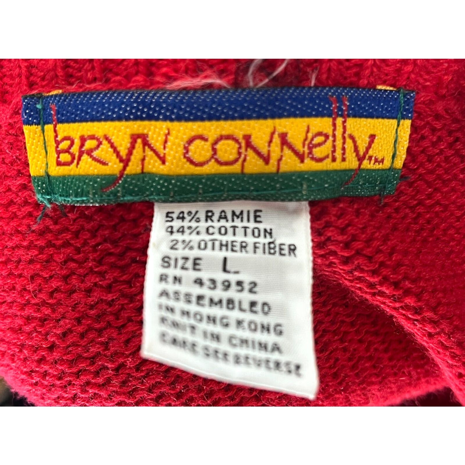 Vintage VINTAGE Bryn Connelly Womens Scottie Westie Dog Sweater Large Red 90s Crew Neck Pullover Size L / US 10 / IT 46 - 6 Thumbnail