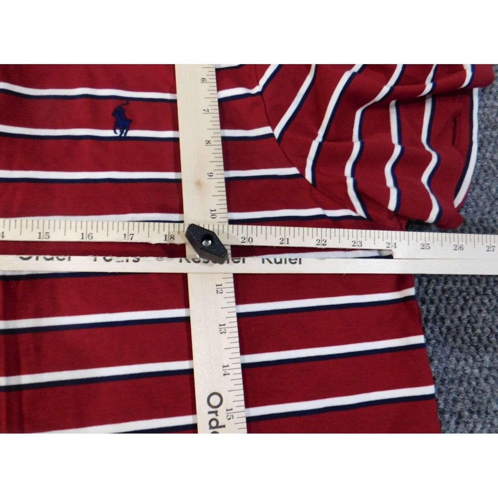 Polo Ralph Lauren Polo Ralph Lauren Polo Shirt Mens XL Red Striped Knit Classic Fit Stretch Logo Short Sleeve Golf Regular Mens Size US XL / EU 56 / 4 - 7 Thumbnail